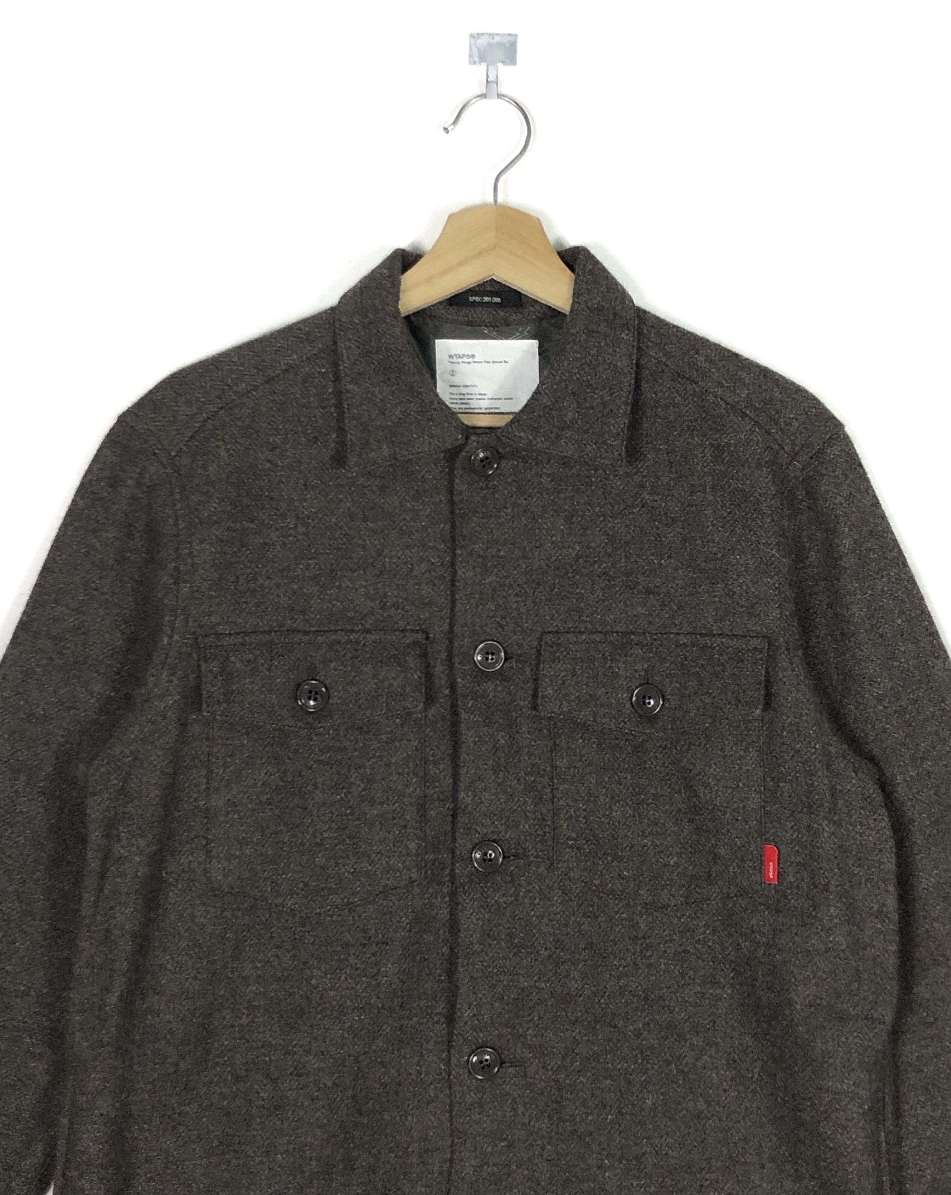 Wtaps BUDS L/S WOOL 4-POCKETS SHIRT Size US M / EU 48-50 / 2 - 6 Thumbnail