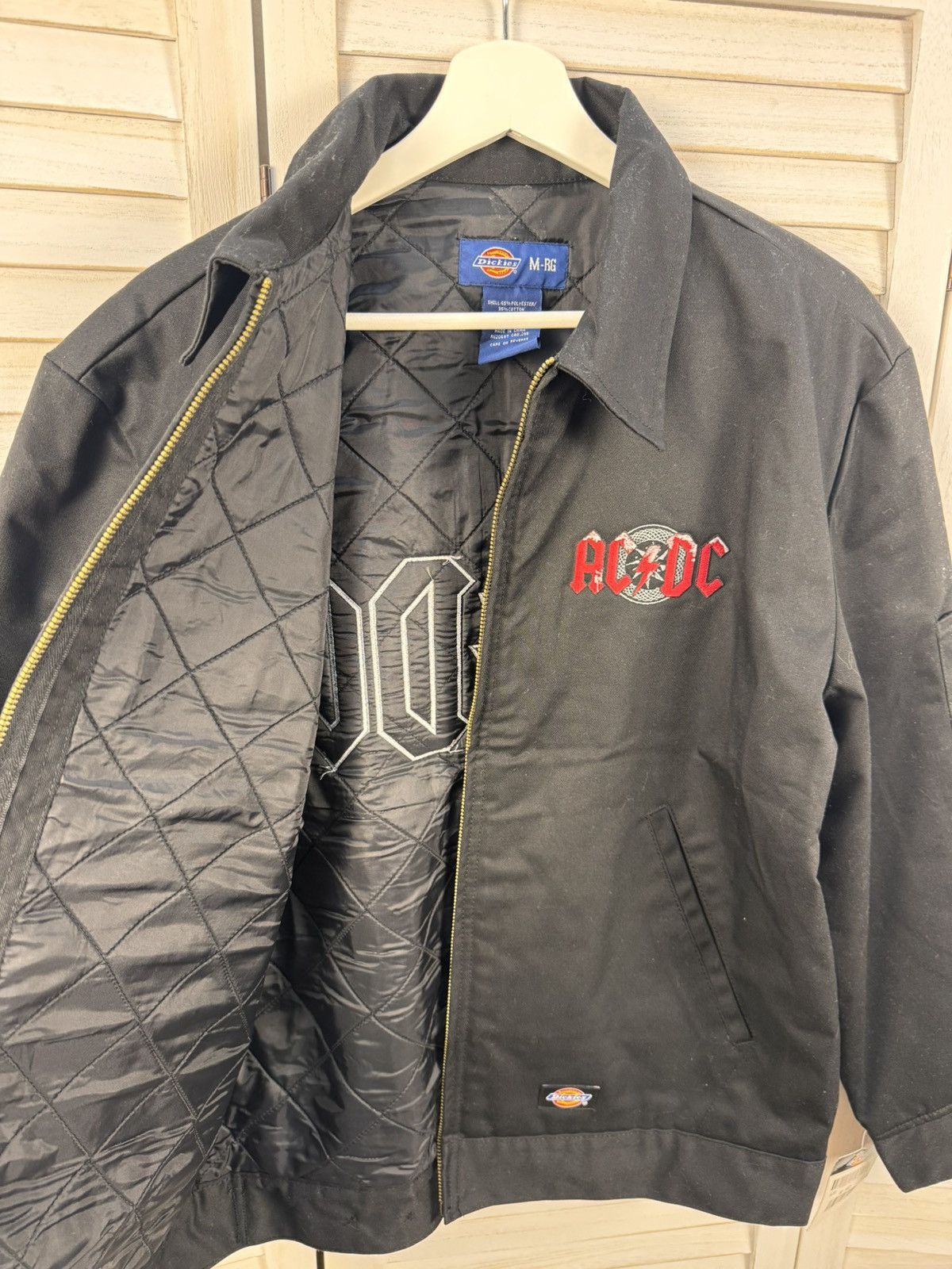 Dickies Men’s Casual Rare Work Jacket Dickies Ac/Dc Custom Big Logo Size US M / EU 48-50 / 2 - 8 Thumbnail
