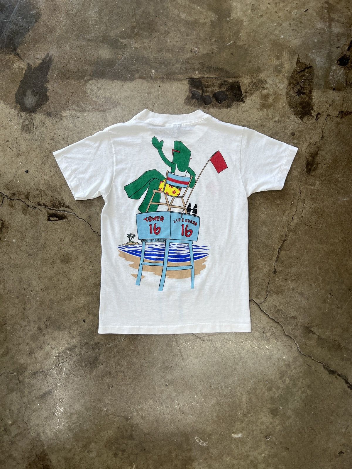 Vintage Vintage 1985 Gumby Lifeguard Beach Anvil Tee Small Size US S / EU 44-46 / 1 - 5 Thumbnail