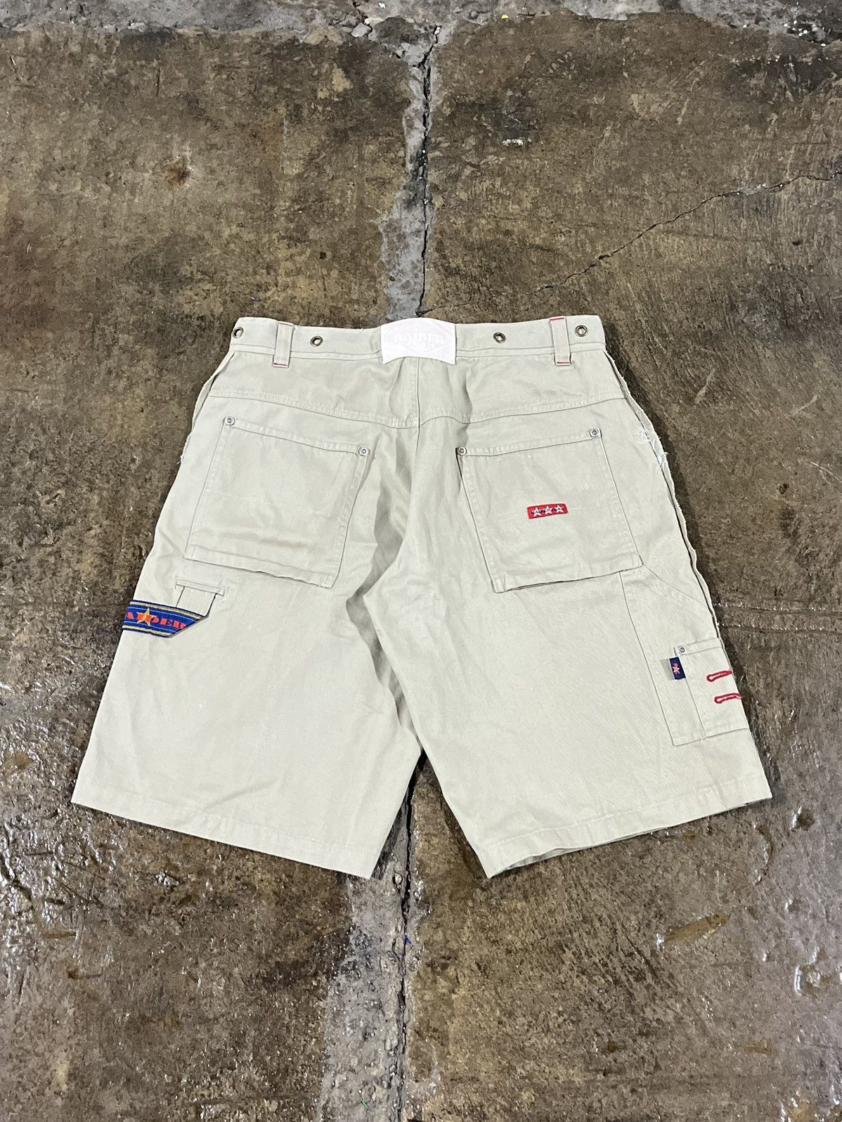 Carhartt × JNCO × Vintage Crazy Vintage Y2K Raider Carpenter Shorts Baggy Skater JNCO Size US 32 / EU 48 - 1 Thumbnail
