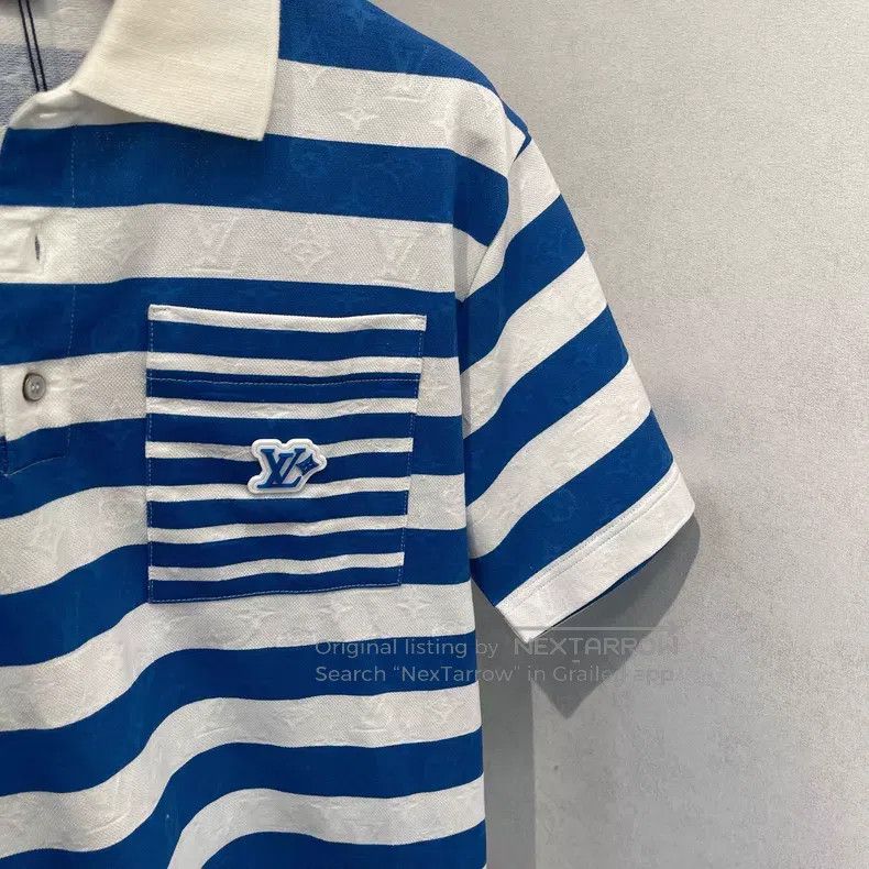 Louis Vuitton Louis Vuitton SS25 blue patchwork polo shirt Size US M / EU 48-50 / 2 - 3 Thumbnail