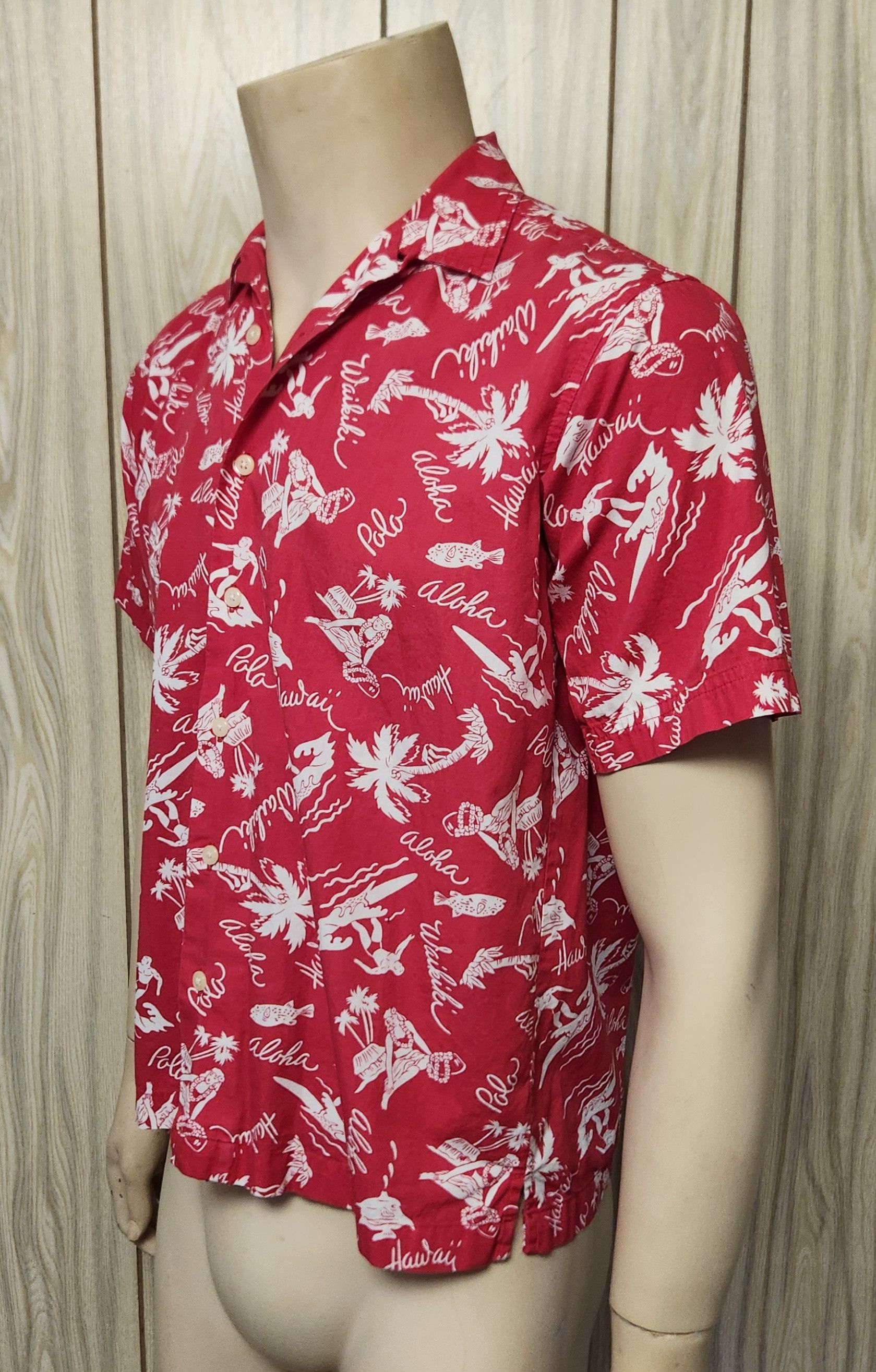 Polo Ralph Lauren Polo red Hawaiian shirt S men's cotton Ralph Lauren Size US S / EU 44-46 / 1 - 2 Thumbnail
