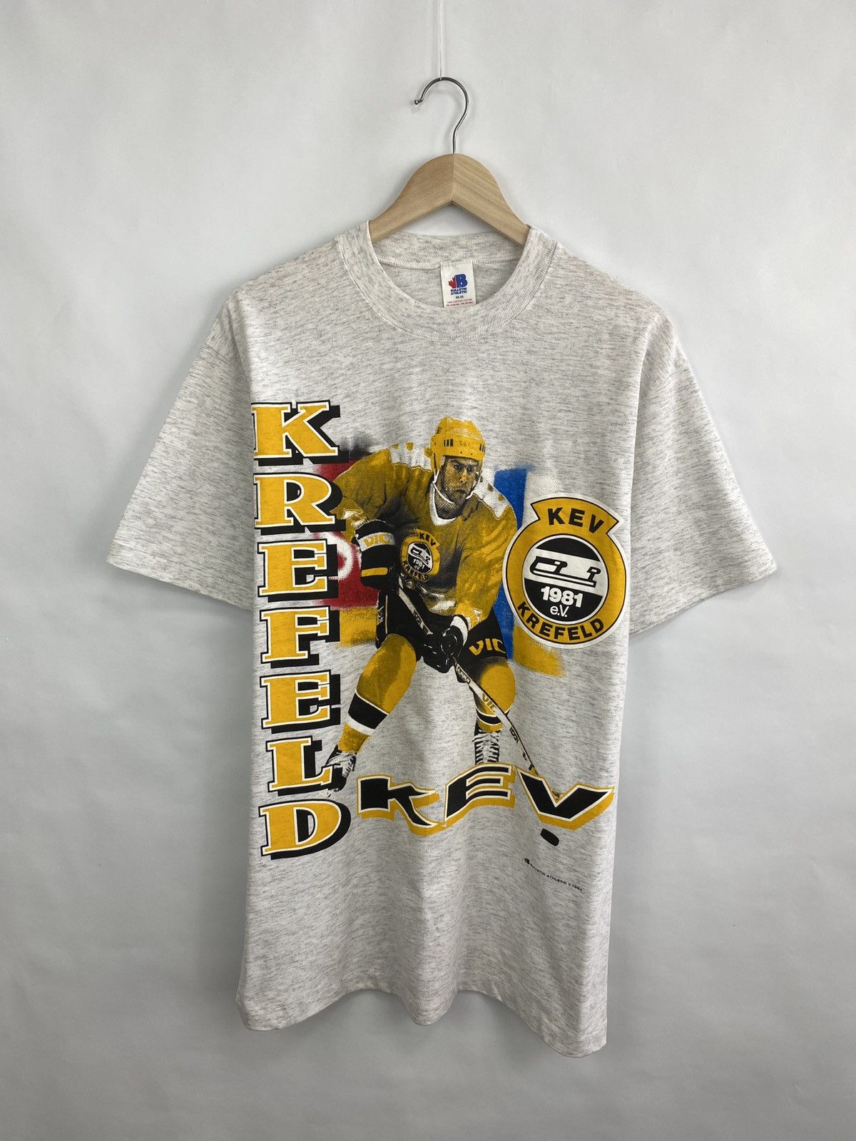 NHL 🇩🇪 Vintage 1994 Krefeld KEV NHL Athletic Jersey T-Shirt Y2K Size US M / EU 48-50 / 2 - 3 Thumbnail