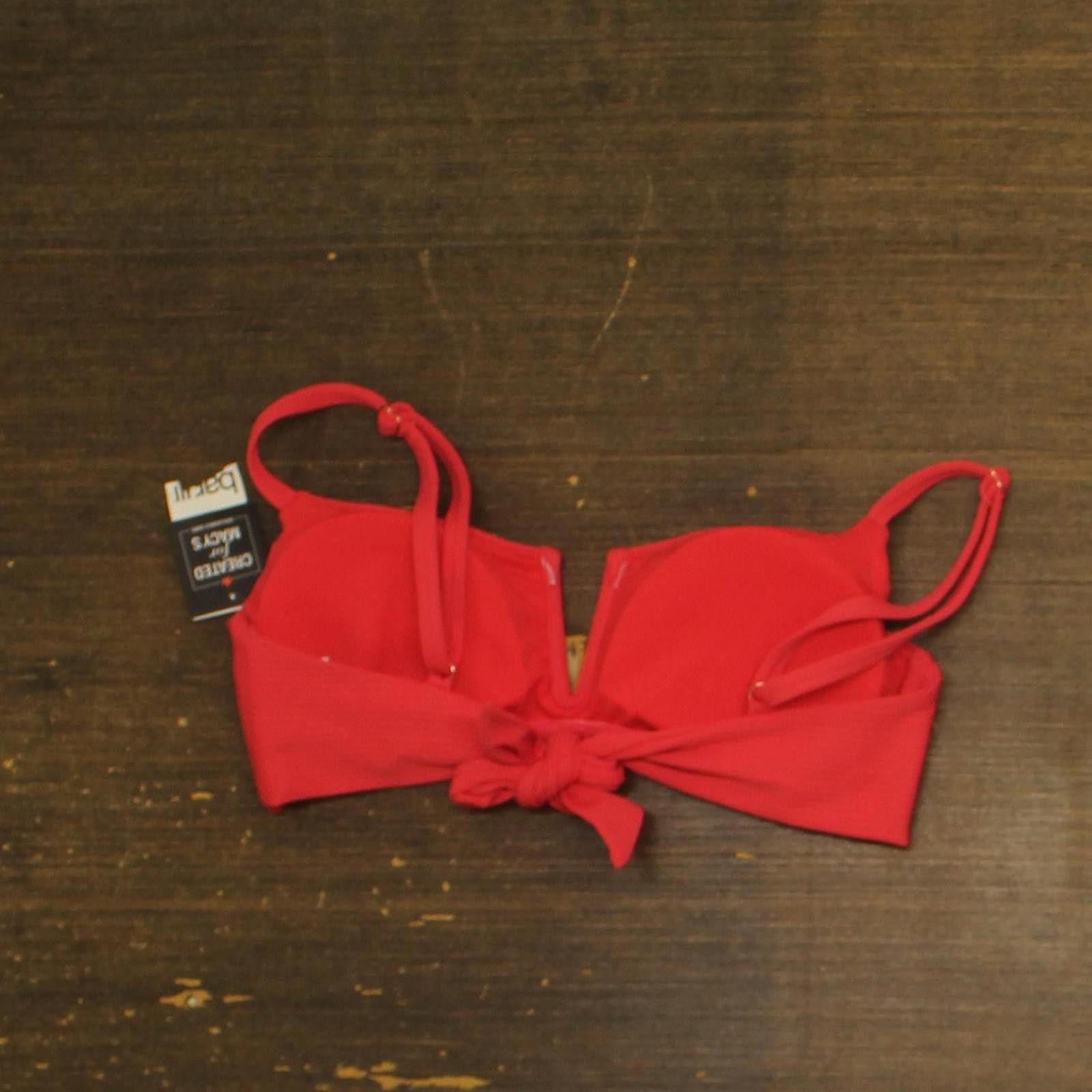 Bar III Nwt Bar Iii Bralette Bikini Swim Top Bright Rose Pink M Size ONE SIZE - 2 Thumbnail