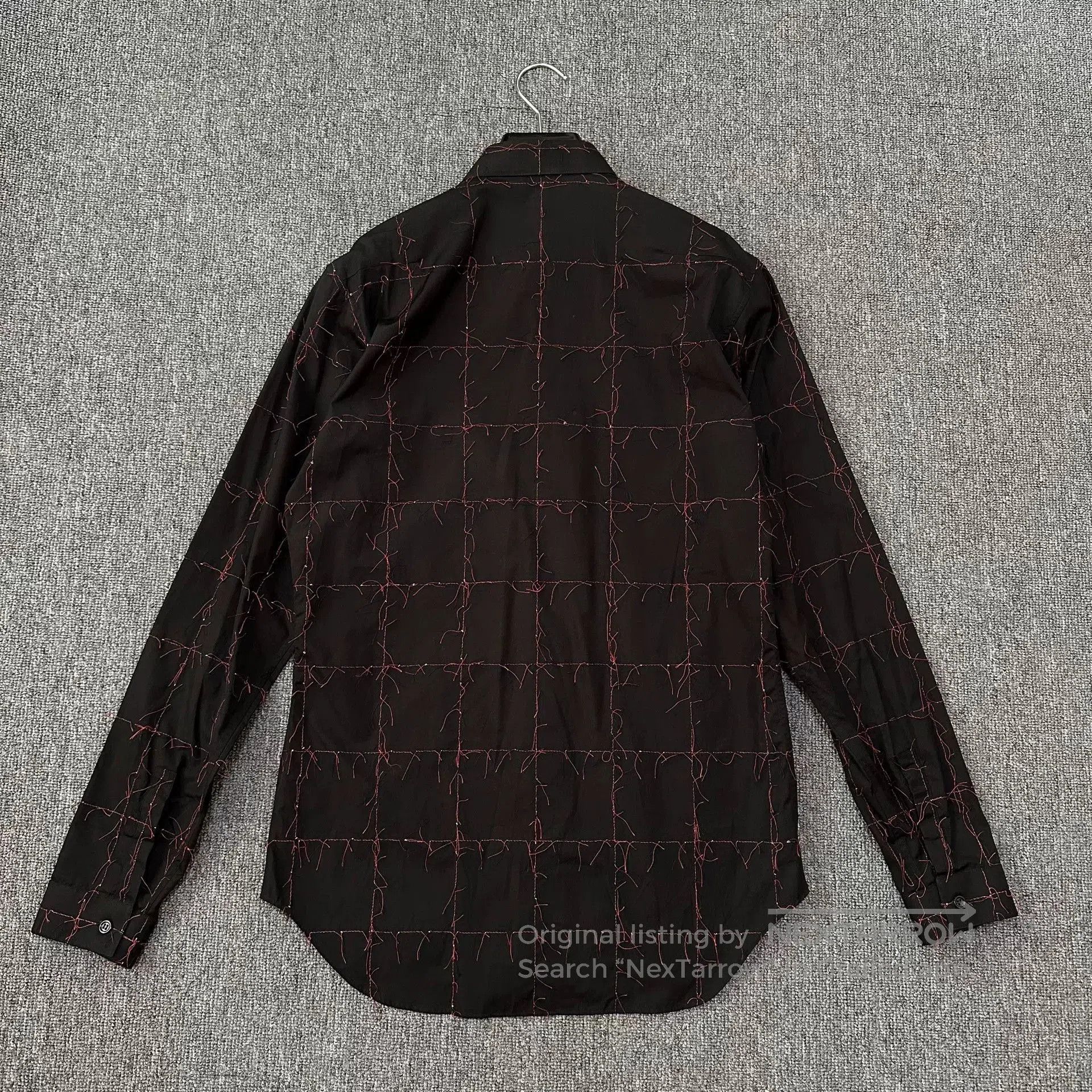 Dior Dior Homme Red Stitch Runway Shirt. Size US M / EU 48-50 / 2 - 4 Thumbnail