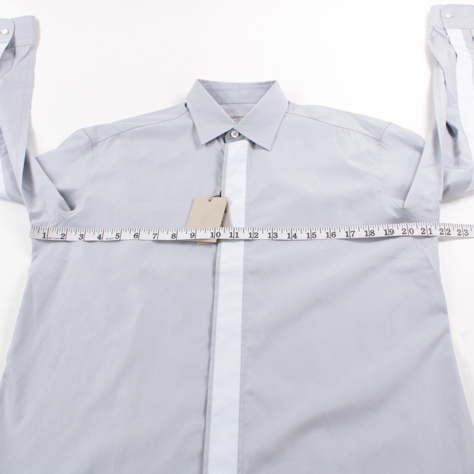 Brioni Brioni New with tags Shirt Size M US In Gray Size US M / EU 48-50 / 2 - 7 Thumbnail