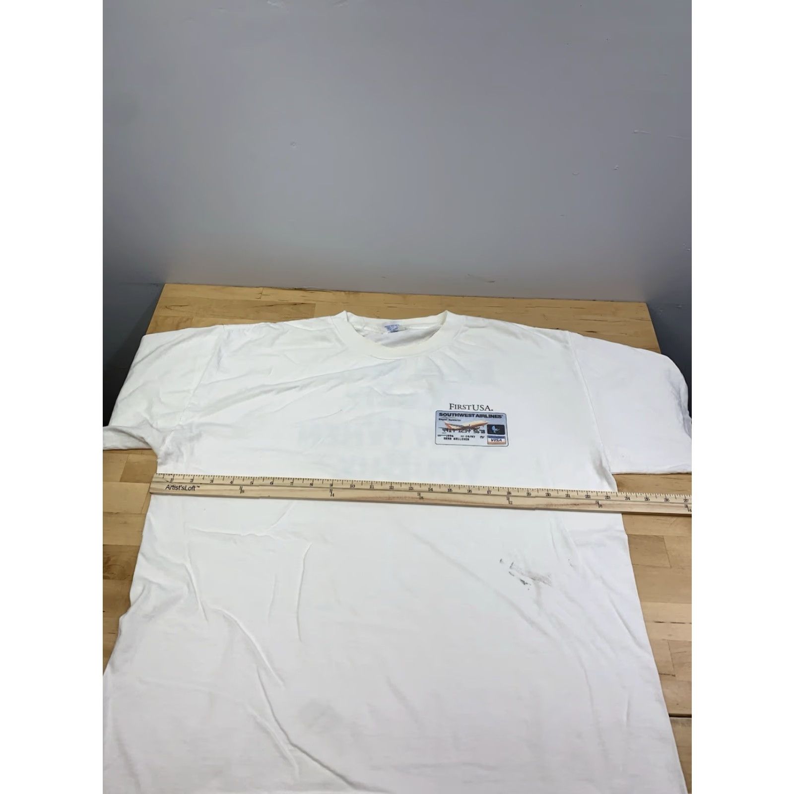 Vintage VINTAGE Southwest Airlines Visa Credit Card Promo Shirt Mens 2XL White USA 11311 Size US XXL / EU 58 / 5 - 6 Thumbnail