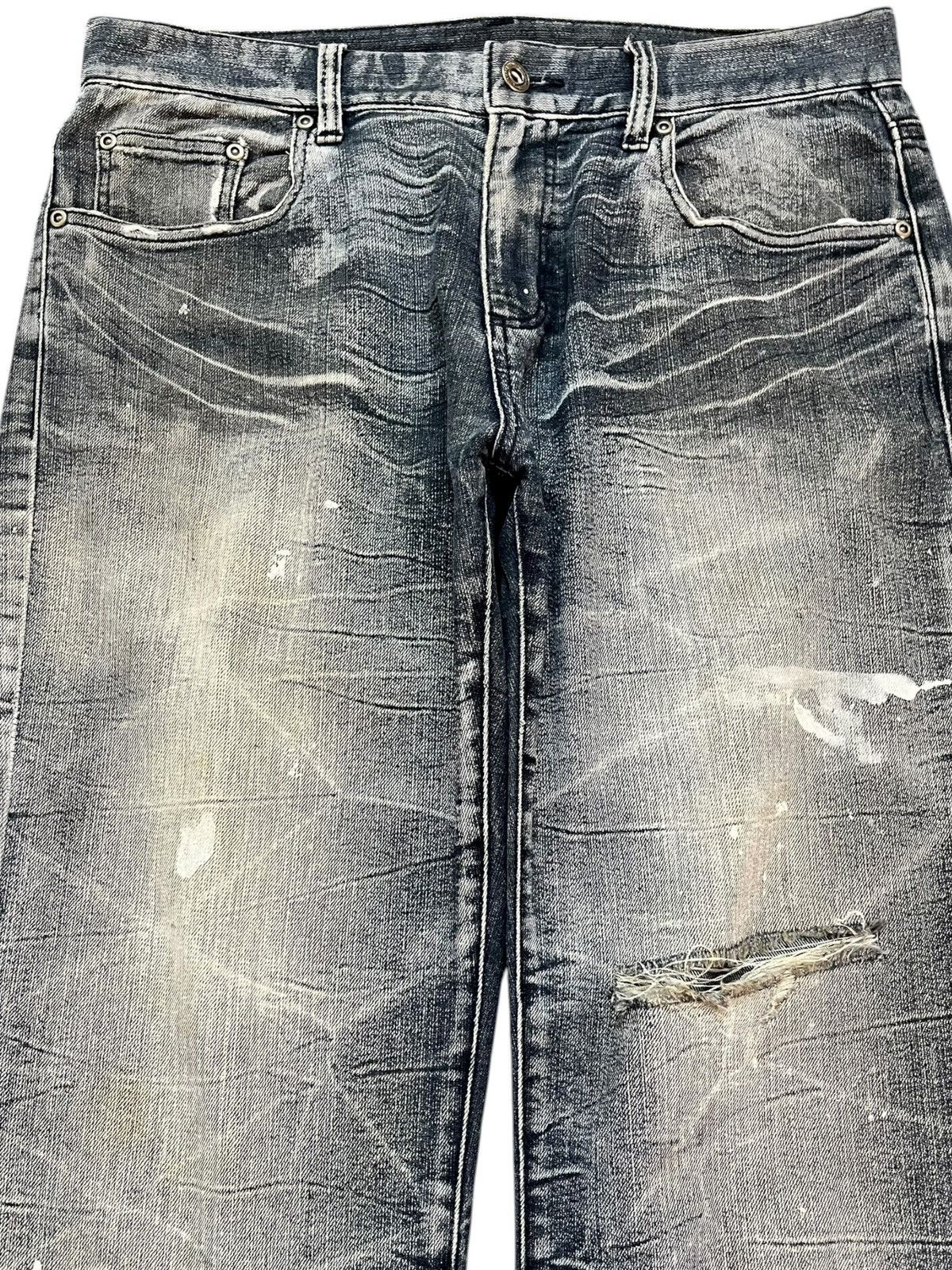 Japanese Brand Vintage Japanese Brand Honeycomb Distressed Soft Denim Size US 32 / EU 48 - 2 Thumbnail