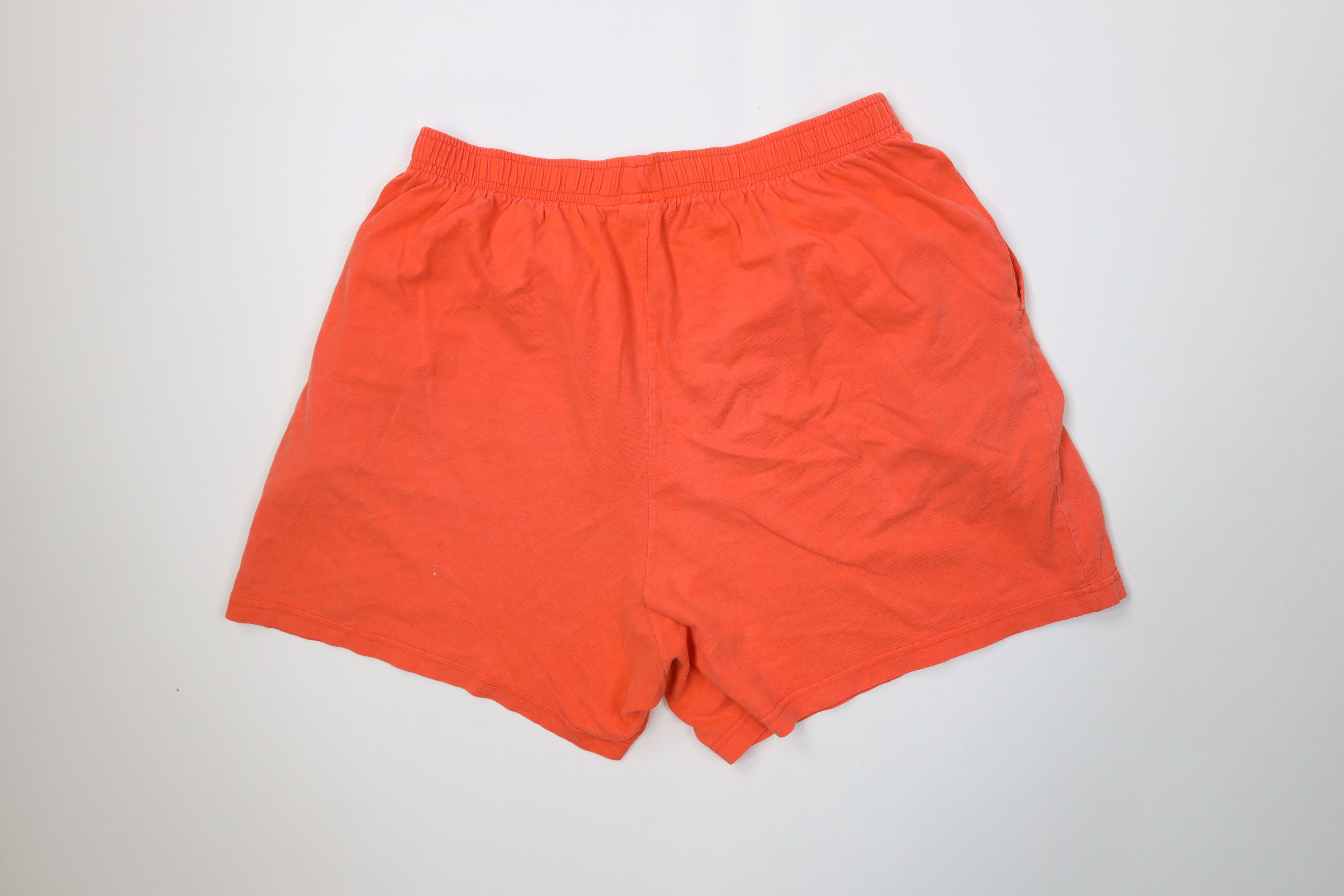 Disney Vintage 90s Disney Mickey Mouse Shorts Orange Cotton USA Size 32" / US 10 / IT 46 - 10 Thumbnail