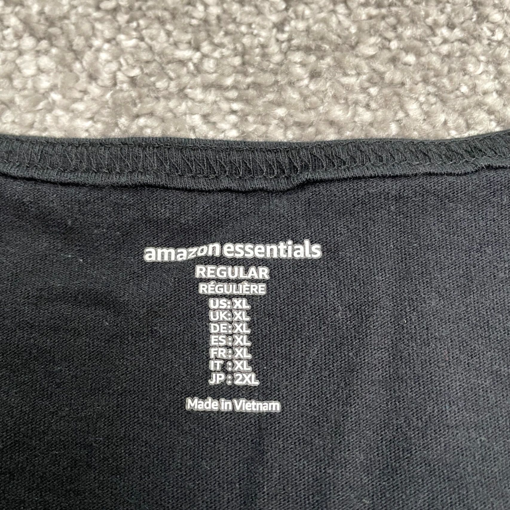 Essentials Amazon Essential Tank Mens XL Black Sleeveless Round Neck Muscle Tee Size US XL / EU 56 / 4 - 3 Thumbnail