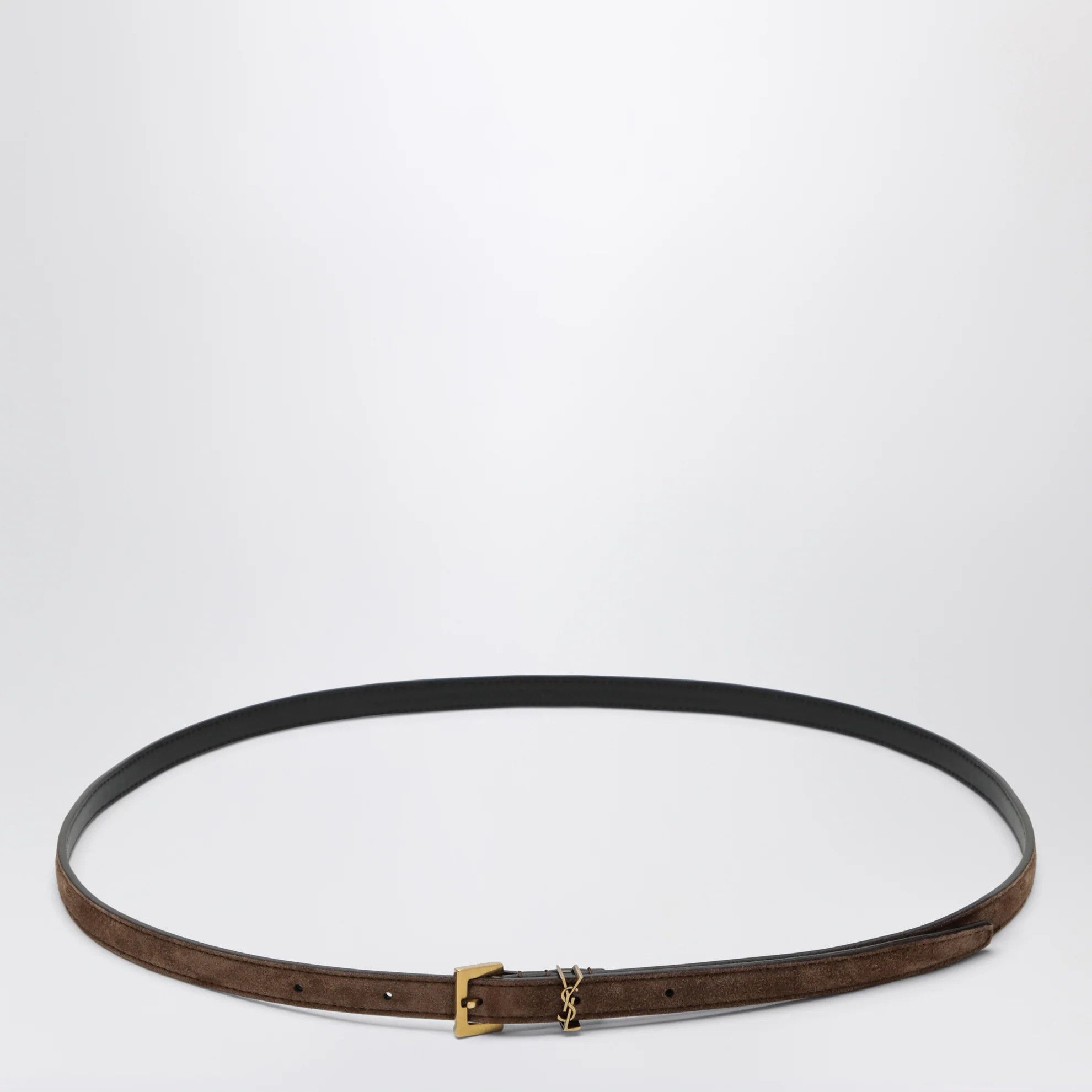 Saint Laurent Paris o1d2blof0526 Size: 90 / Cassandre Extra-thin Suede Belt Size ONE SIZE - 1 Thumbnail