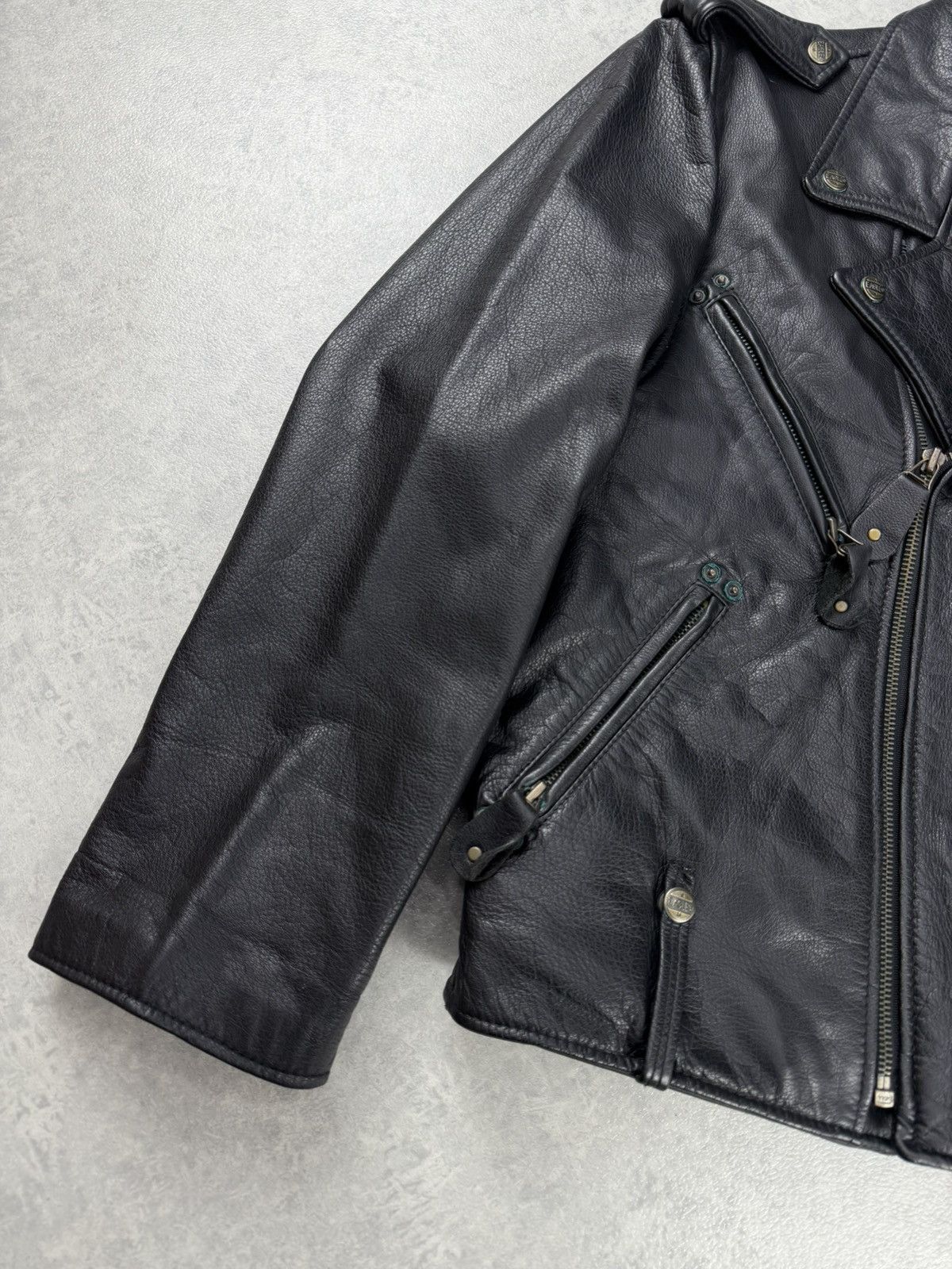 Genuine Leather Vintage Eagle Force Leather Motorcycle Biker Jacket Black Size US M / EU 48-50 / 2 - 3 Thumbnail