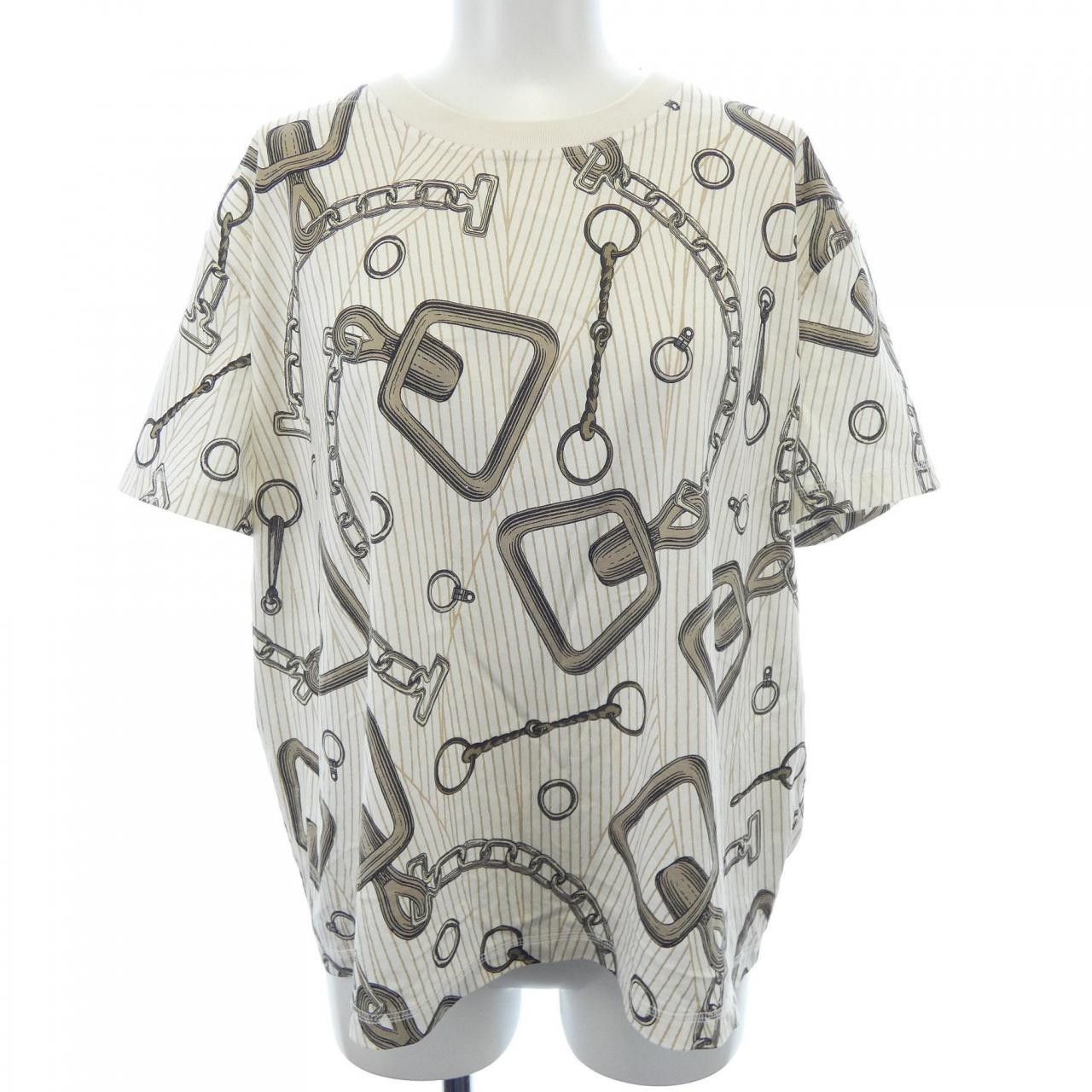 Hermes Hermes Hermès T-shirt Cotton T-shirt Textile T-Shirts DUTY FREE for USA Size ONE SIZE - 1 Thumbnail