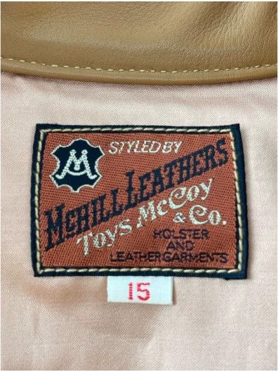 The Real McCoy's The Real McCoy's Leather Shirt Size 15 with Silk Lining and Size US M / EU 48-50 / 2 - 3 Thumbnail