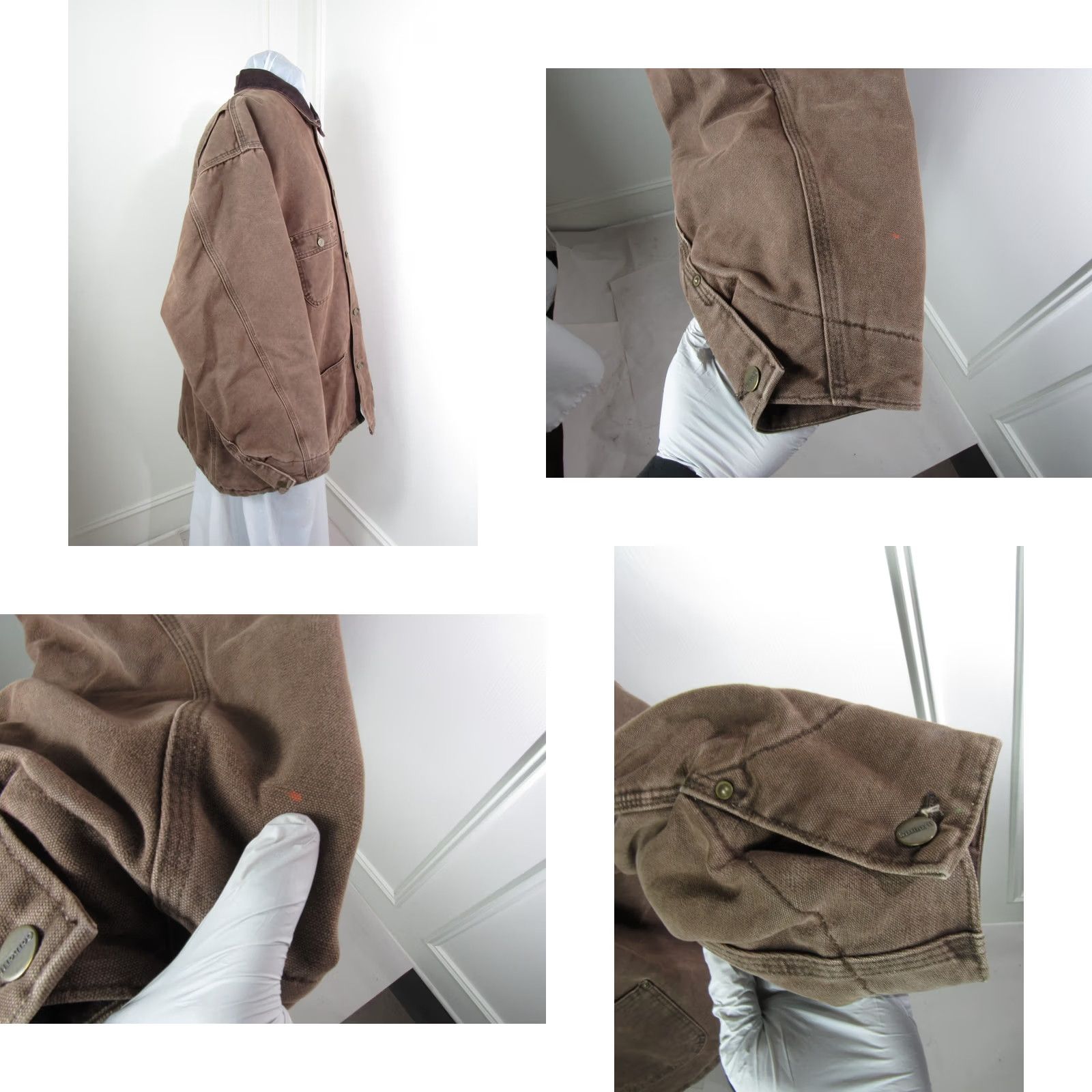Carhartt VINTAGE Carhartt Jacket Chore Coat Men 2XL Blanket-Lined Duck Brown Canvas J97 JACKET/COAT MID-LENGTH Work Coat Regular Mens Brown 2XL Size US XXL / EU 58 / 5 - 8 Thumbnail