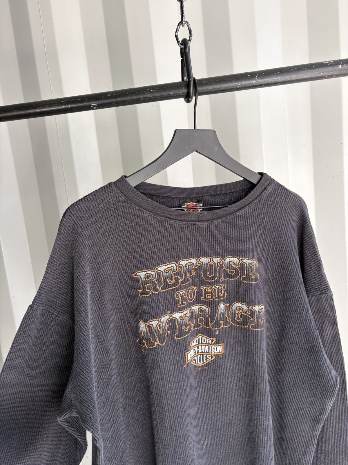 Harley Davidson Harley Davidson Thrashed Faded Thermal Distress grunge Size US XL / EU 56 / 4 - 5 Thumbnail