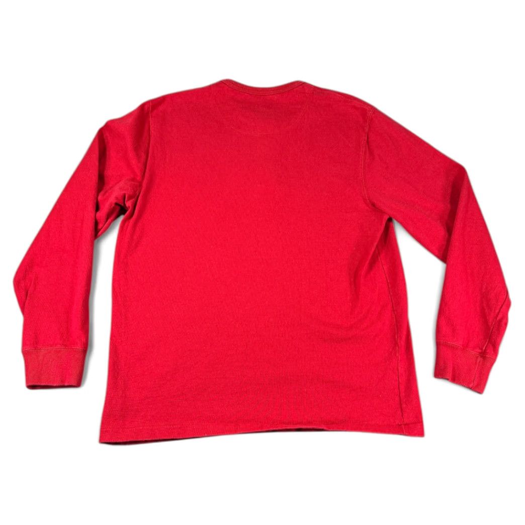 American Eagle Outfitters American Eagle Outfitters Shirt Adult LARGE Red Washington Henley Retro Square Logo Long Sleeve Regular Cotton Tee Size US L / EU 52-54 / 3 - 3 Thumbnail