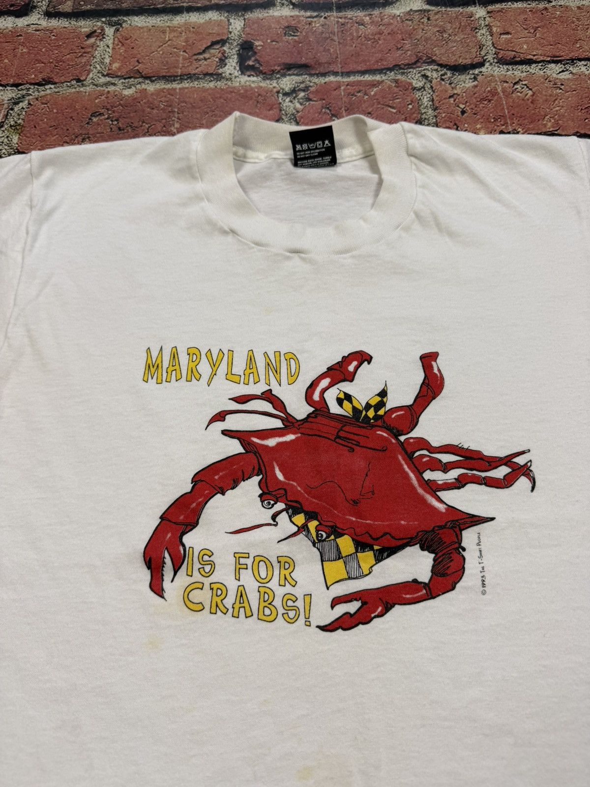 Other Vintage Maryland Is For Crab T Shirt Single Stitch Thin 1993 Size US M / EU 48-50 / 2 - 2 Thumbnail