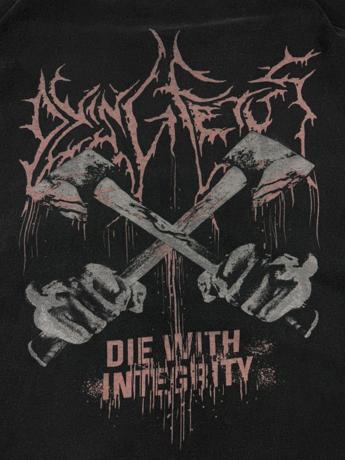 Band Tees Vintage Dying Fetus die with integrity faded washed tee Size US XL / EU 56 / 4 - 4 Thumbnail