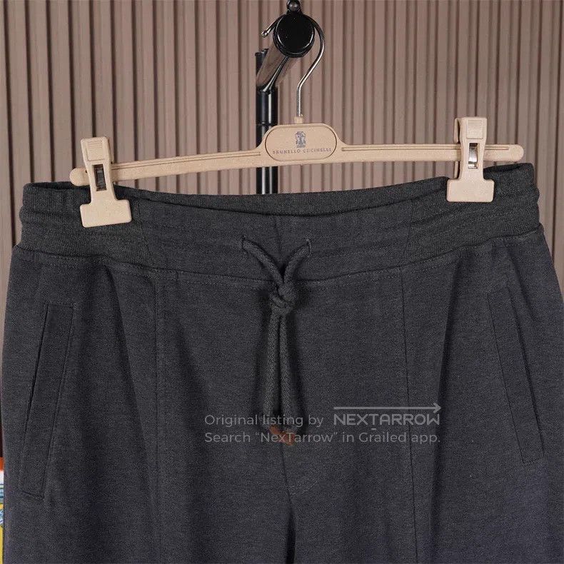 Brunello Cucinelli Brunello Cucinelli size XL Dark Gray Drawstring Sweatpants Size US 26 / EU 42 - 3 Thumbnail