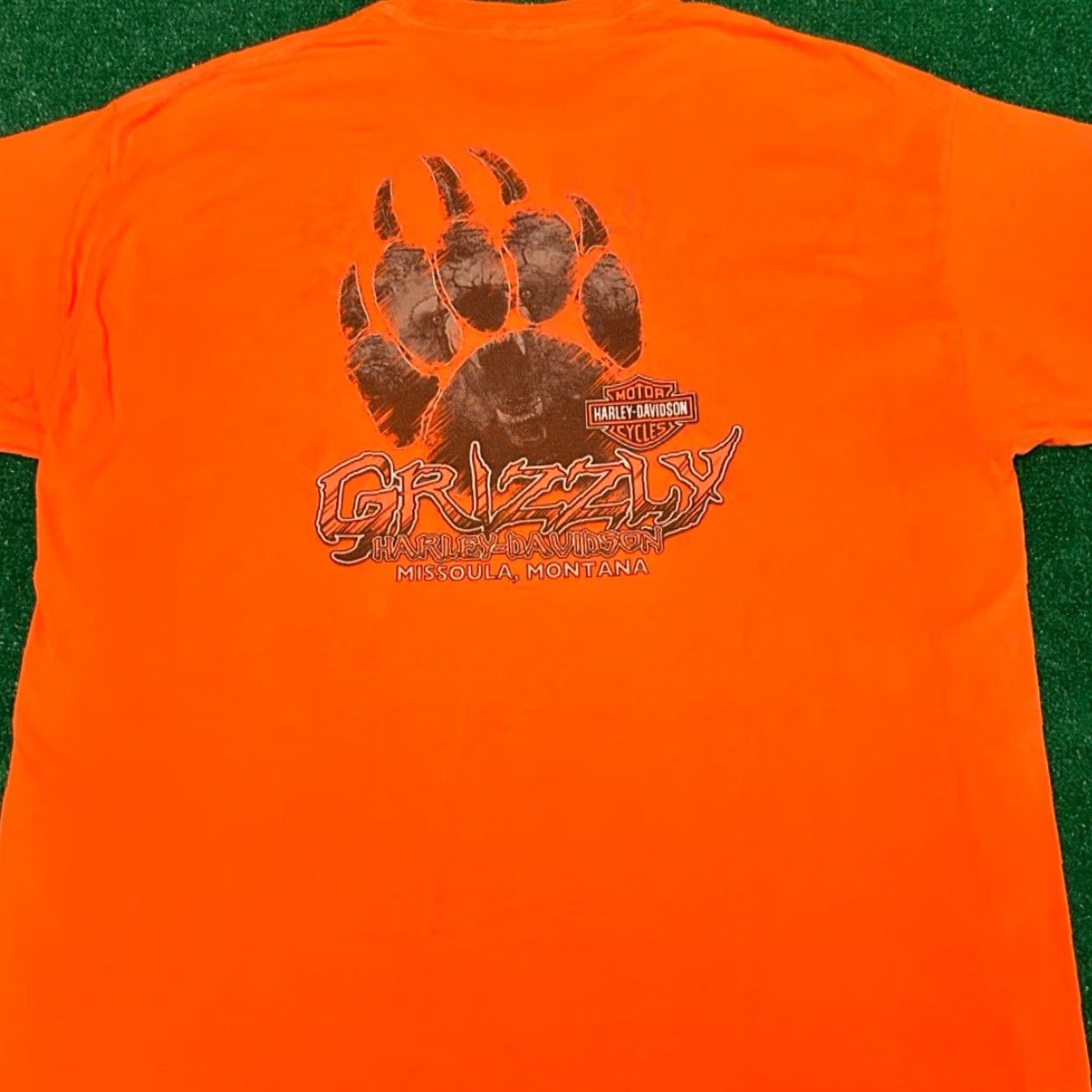 Harley Davidson VINTAGE Harley-Davidson Shirt Mens 2XL Orange Flame Joker Biker Montana Y2K 2015 90s Grunge Punk Motorcycle Logo VINTAGE (Note: duplication avoided) Size US XXL / EU 58 / 5 - 2 Thumbnail