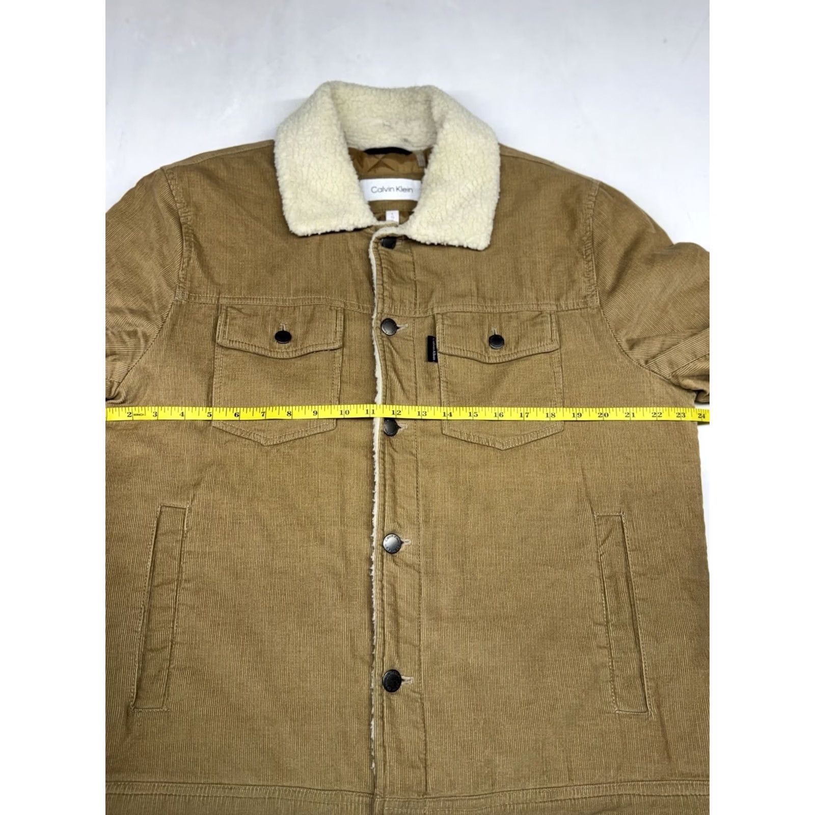 Calvin Klein Calvin Klein Jacket Corduroy Trucker Bomber L Brown Men Size US L / EU 52-54 / 3 - 3 Thumbnail