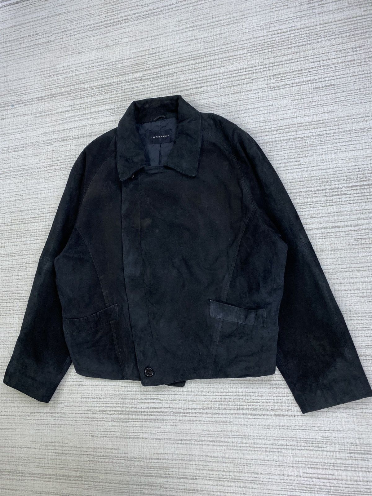 Designer × Japanese Brand × Vintage Vintage Lautreamont Asymetrical Leather Jacket Size US M / EU 48-50 / 2 - 2 Thumbnail