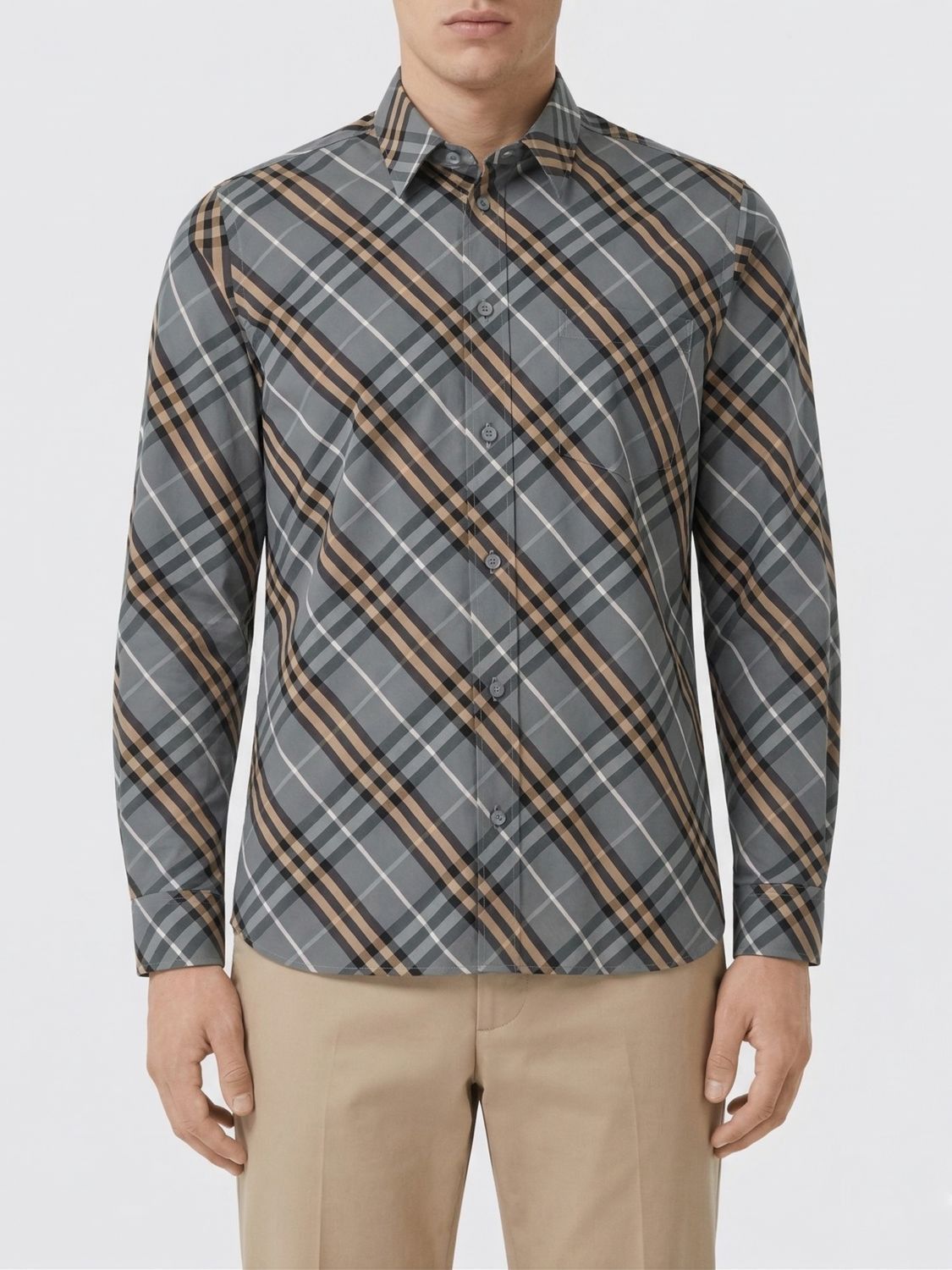 Burberry Burberry Shirt Men Blue Size US S / EU 44-46 / 1 - 1 Thumbnail