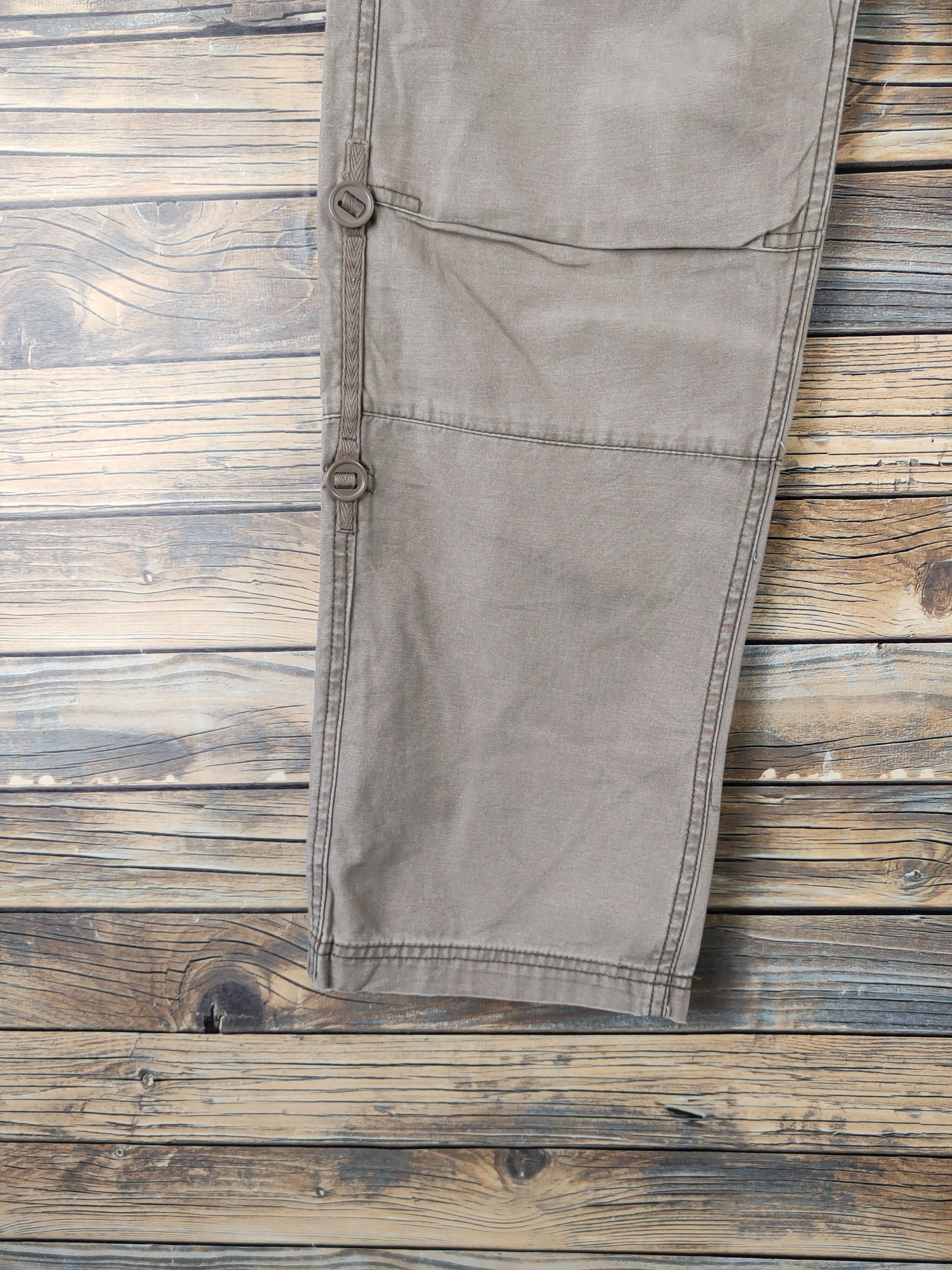 Japanese Brand DL Japanese Brand Beige Multipocket Cargo Pants #2333 Size US 31 - 4 Thumbnail