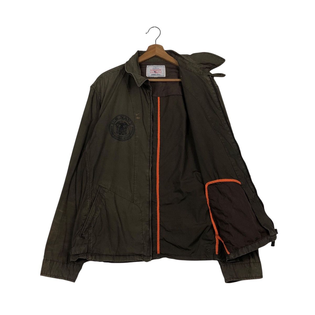 Avirex 📌Vintage Chore Jacket Military Avirex US Navy Us Issue Size US XL / EU 56 / 4 - 12 Thumbnail