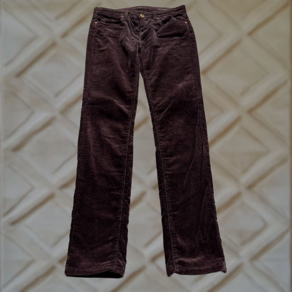 Vintage BLANKNYC Mid Rise Slim Fit Corduroy Pants Womens 28 Dark Brown 5-Pocket Stretch Size 28" / US 6 / IT 42 - 1 Thumbnail