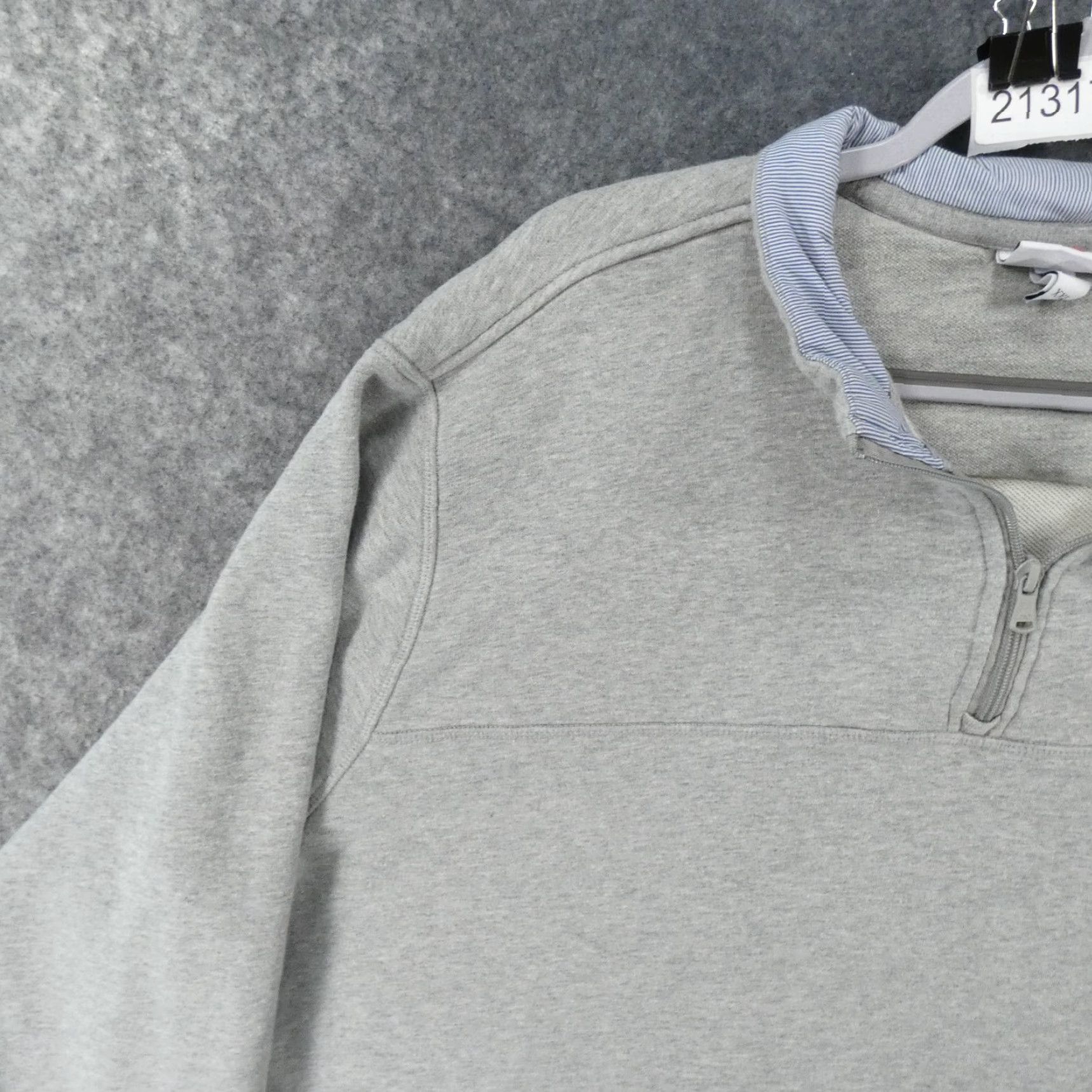 Vineyard Vines Vinyard Vines Sweater Mens 2XL Gray Lined Fleece 1/4 Zip Pullover Size US XXL / EU 58 / 5 - 3 Thumbnail