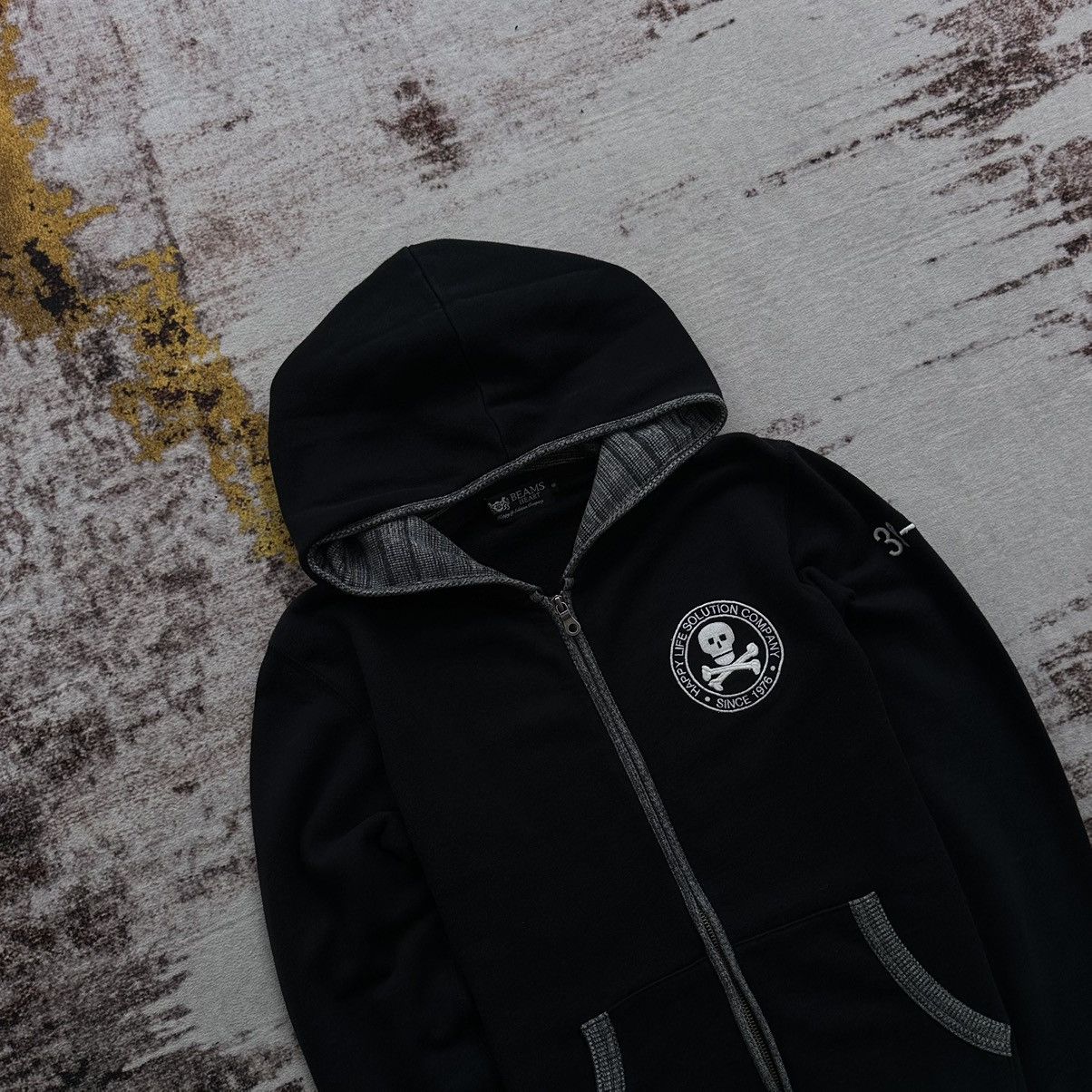 Beams Plus BEAMS HEART SKULL EMBROIDERED ZIP HOODIE JAPAN STREET STYLE Size US S / EU 44-46 / 1 - 2 Thumbnail