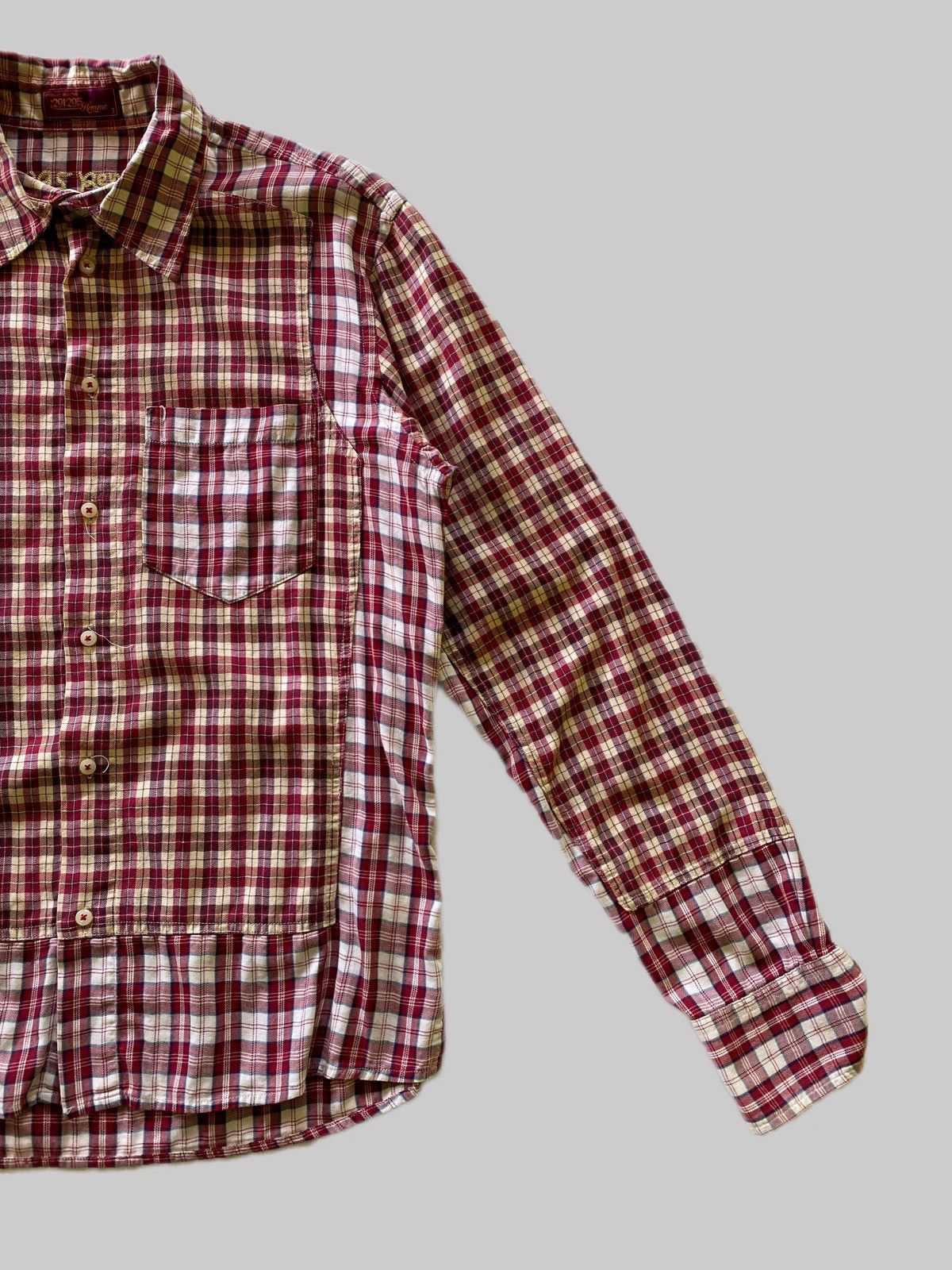 291295=Homme 291295=Homme Remake Checkered Flannel Shirt Size US M / EU 48-50 / 2 - 8 Thumbnail