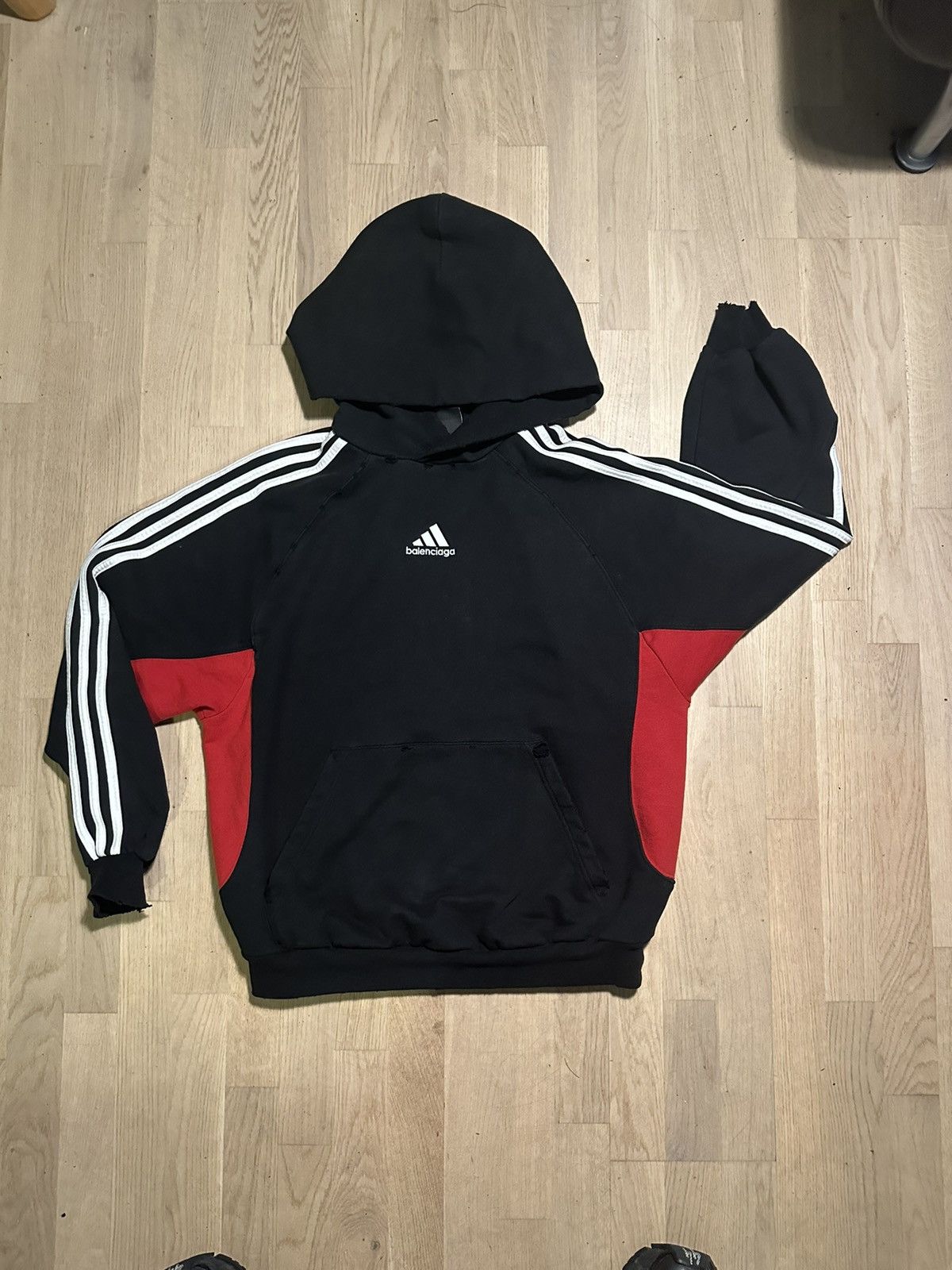 Balenciaga Balenciaga X Adidas Small fit hoodie (EU) | Grailed