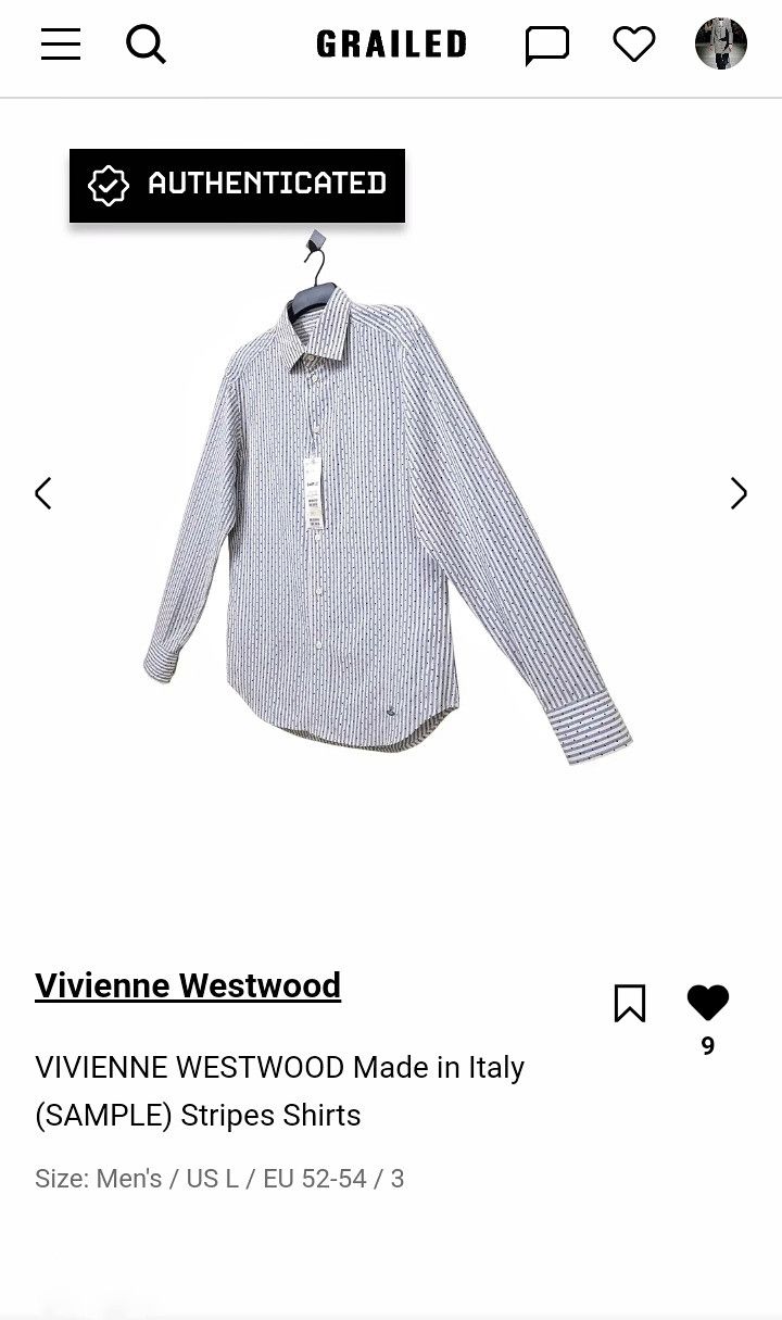 Vivienne Westwood VIVIENNE WESTWOOD Made in Italy (SAMPLE) Stripes Shirts Size US L / EU 52-54 / 3 - 24 Thumbnail