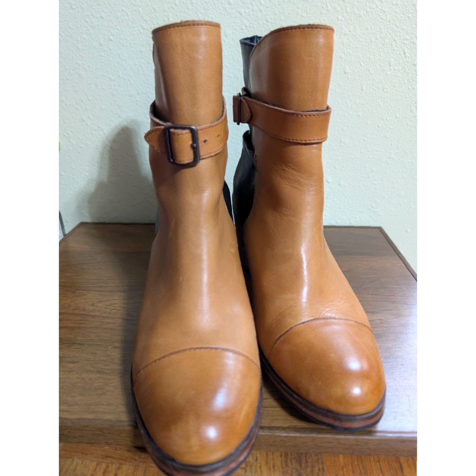 Vintage Wolverine 1000 Mile Bonny Leather Boots Classic Brown Black Samantha Pleet 8b Size US 8 / IT 38 - 3 Thumbnail