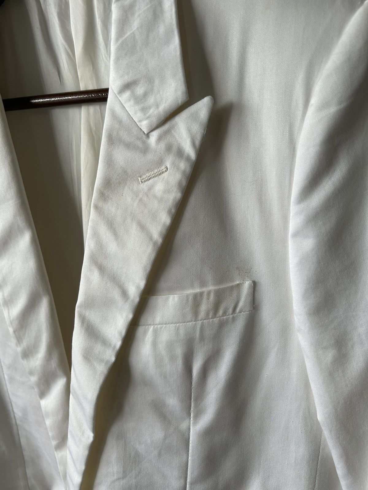 Dior Dior Hedi Slimane White Blazer Size S / US 4 / IT 40 - 6 Thumbnail