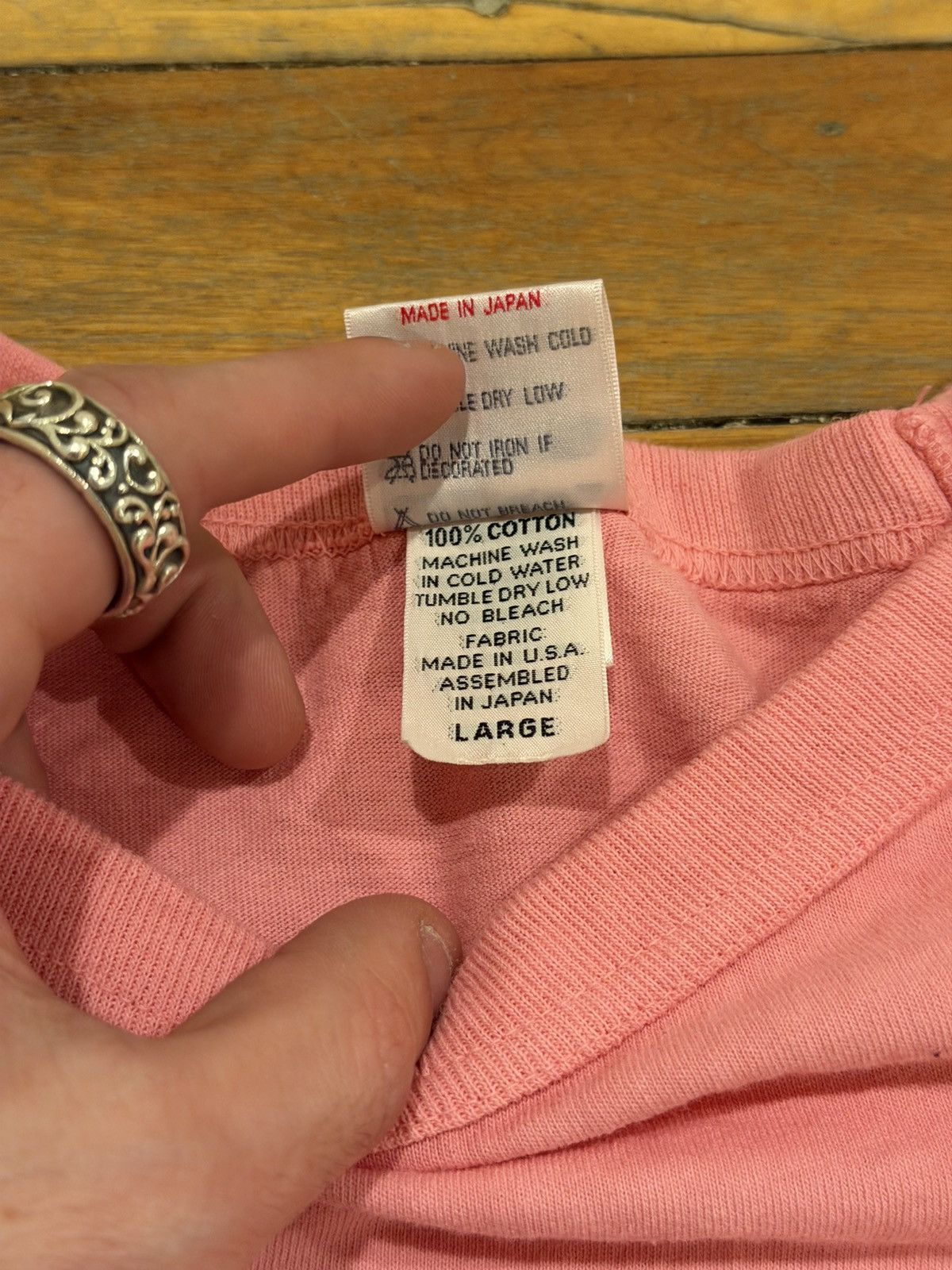 Kapital Walla Walla Japanese Raglan Long Sleeve Light Pink Size US L / EU 52-54 / 3 - 4 Thumbnail