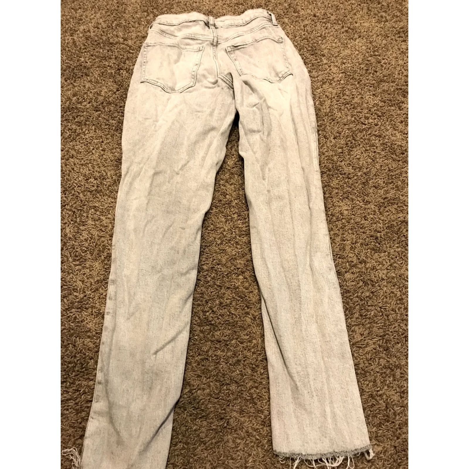 Old Navy Old Navy Jeans Women 4 Tall Button Fly Curvy Straight Denim 31in Inseam Gray Cotton Blend B16 Womens Size 27" / US 4 / IT 40 - 4 Thumbnail