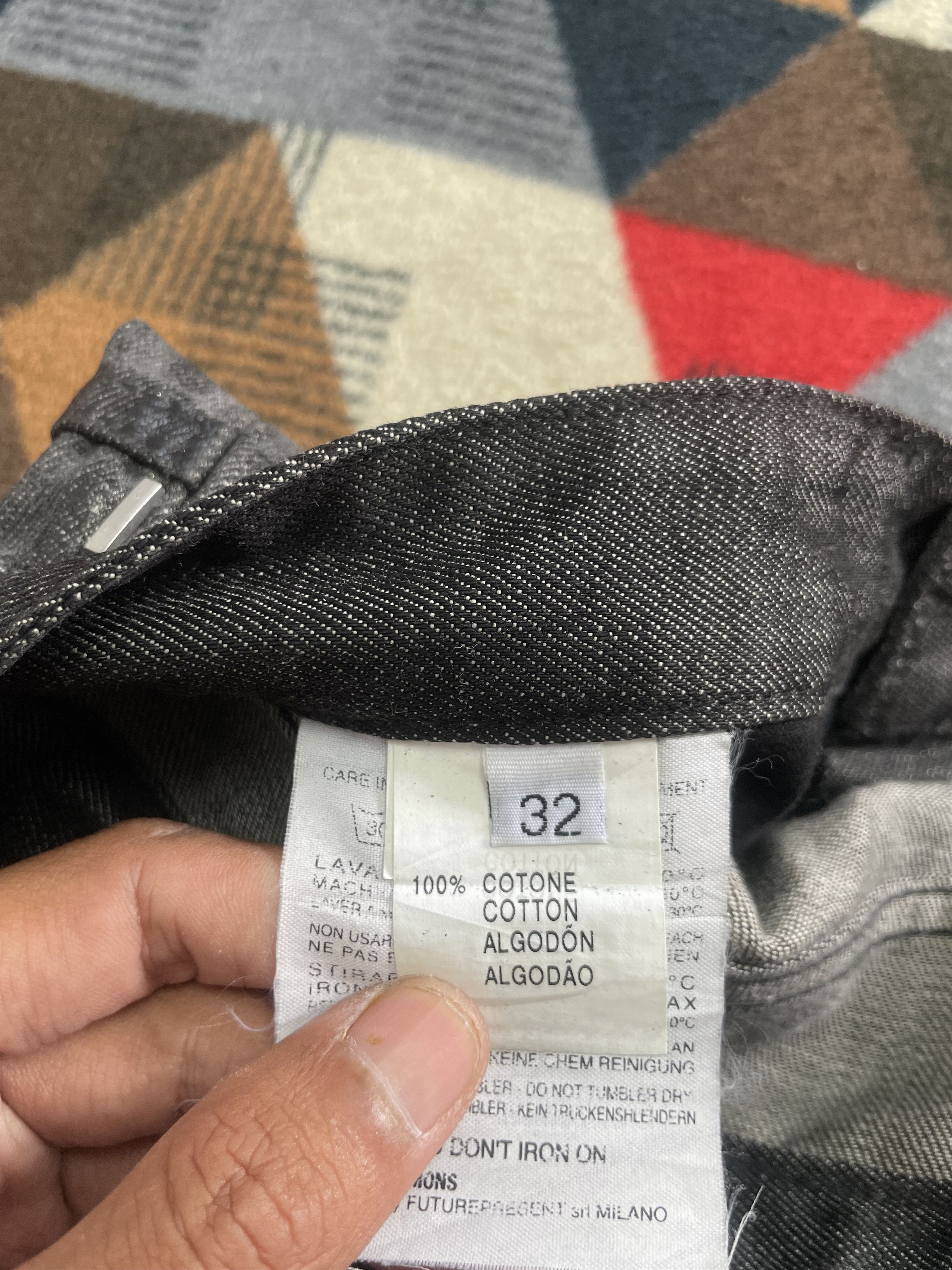 Raf Simons Raf Simons Waxed Coated Blue Painted Denim Size US 32 / EU 48 - 11 Thumbnail