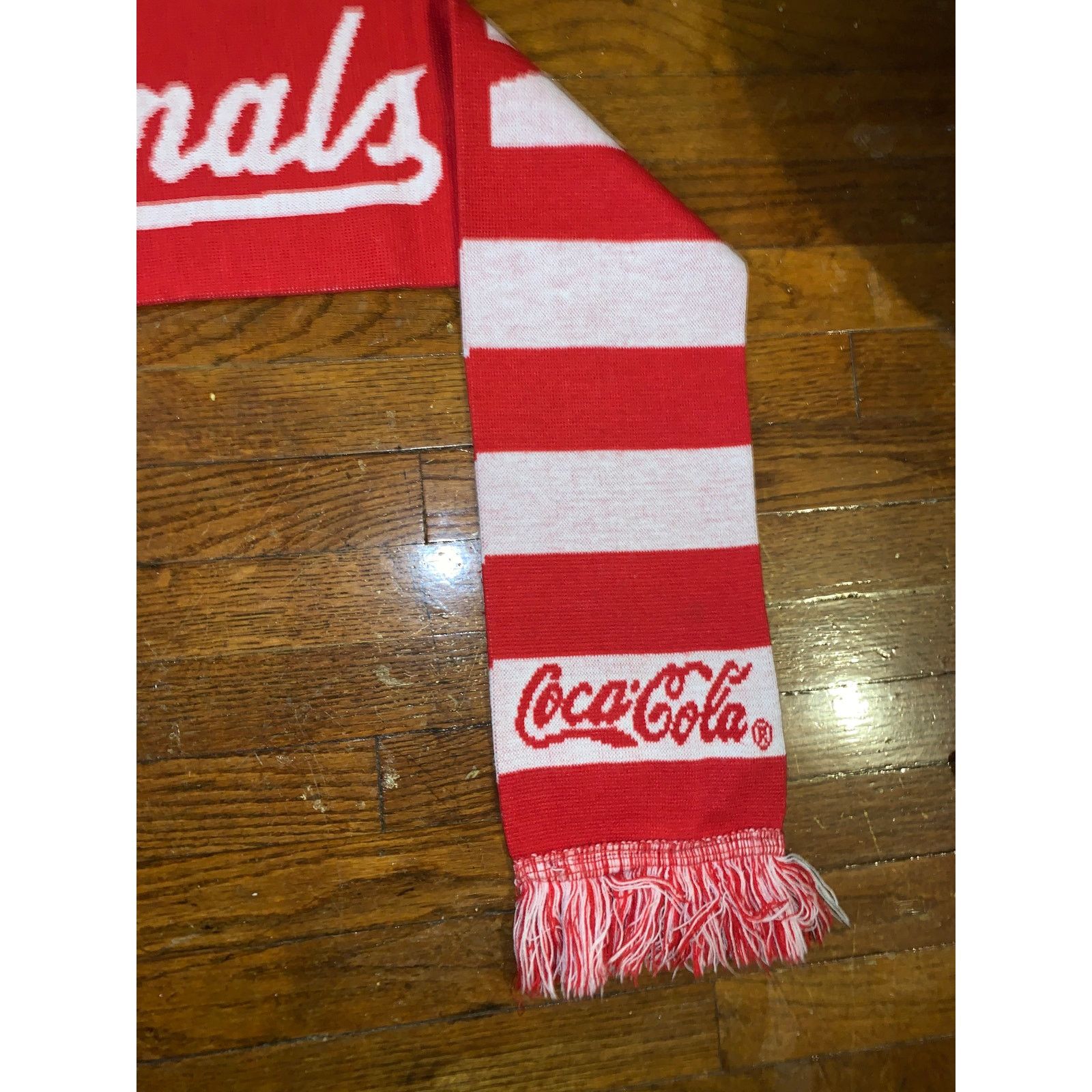 MLB Washington Nationals Coca Cola Scarf Red Natitude MLB Winter Size ONE SIZE - 4 Thumbnail