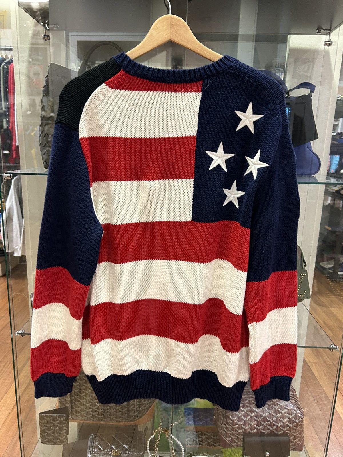 Polo Ralph Lauren Polo Ralph Lauren Flag Knit Sweater Size US L / EU 52-54 / 3 - 2 Thumbnail