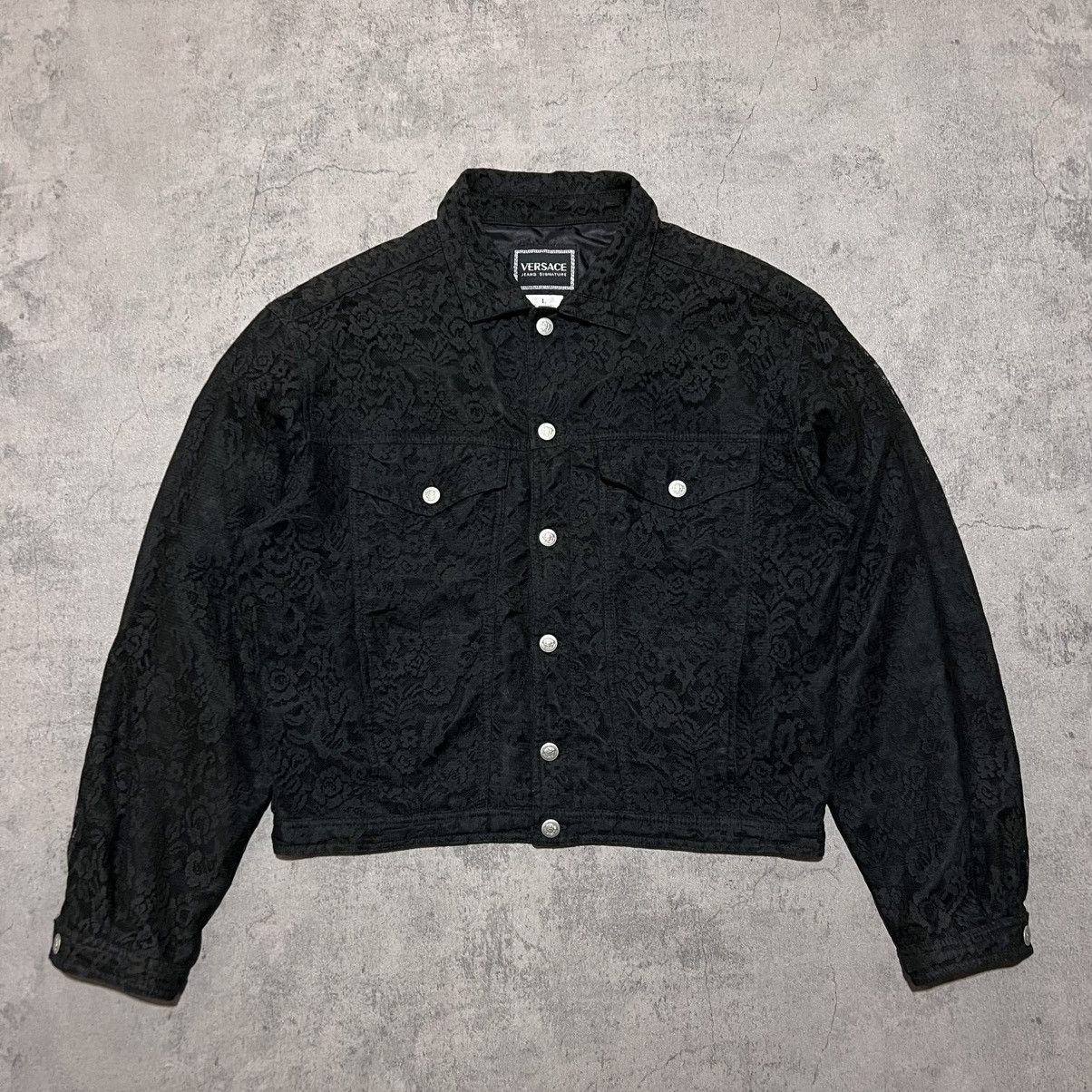 Versace Versace Signature Floral Paisley Trucker Jacket Size US L / EU 52-54 / 3 - 2 Thumbnail