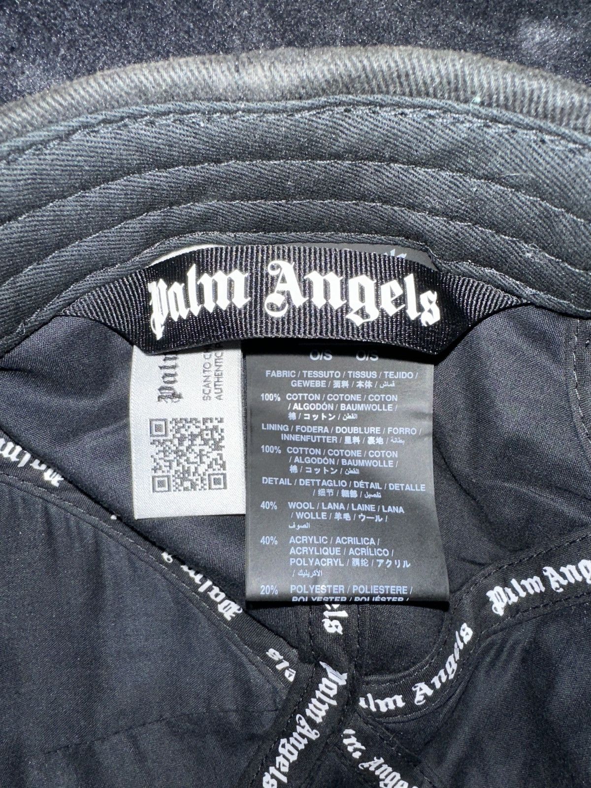 Palm Angels Teddy bear hat in black Size ONE SIZE - 4 Thumbnail