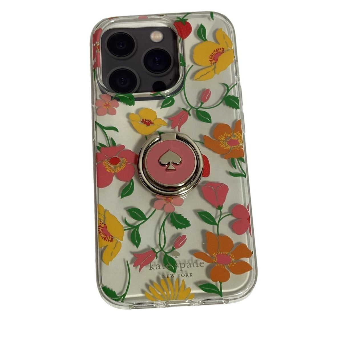 Kate Spade Kate Spade Strawberry Stability Ring Case iPhone 15 Pro Size ONE SIZE - 3 Thumbnail