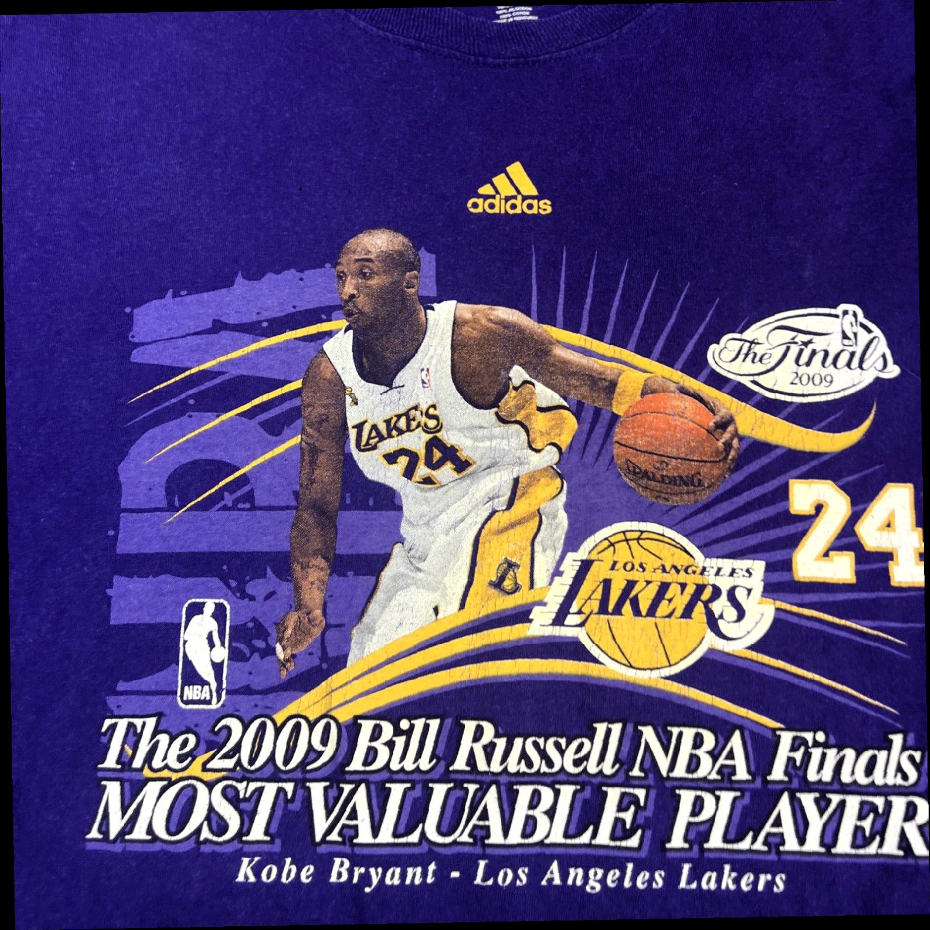 Adidas Vintage 2009 Lakers Kobe Bryant Nba MVP Shirt Adidas T Shirt Size XXL Very Rare Size US XXL / EU 58 / 5 - 3 Thumbnail