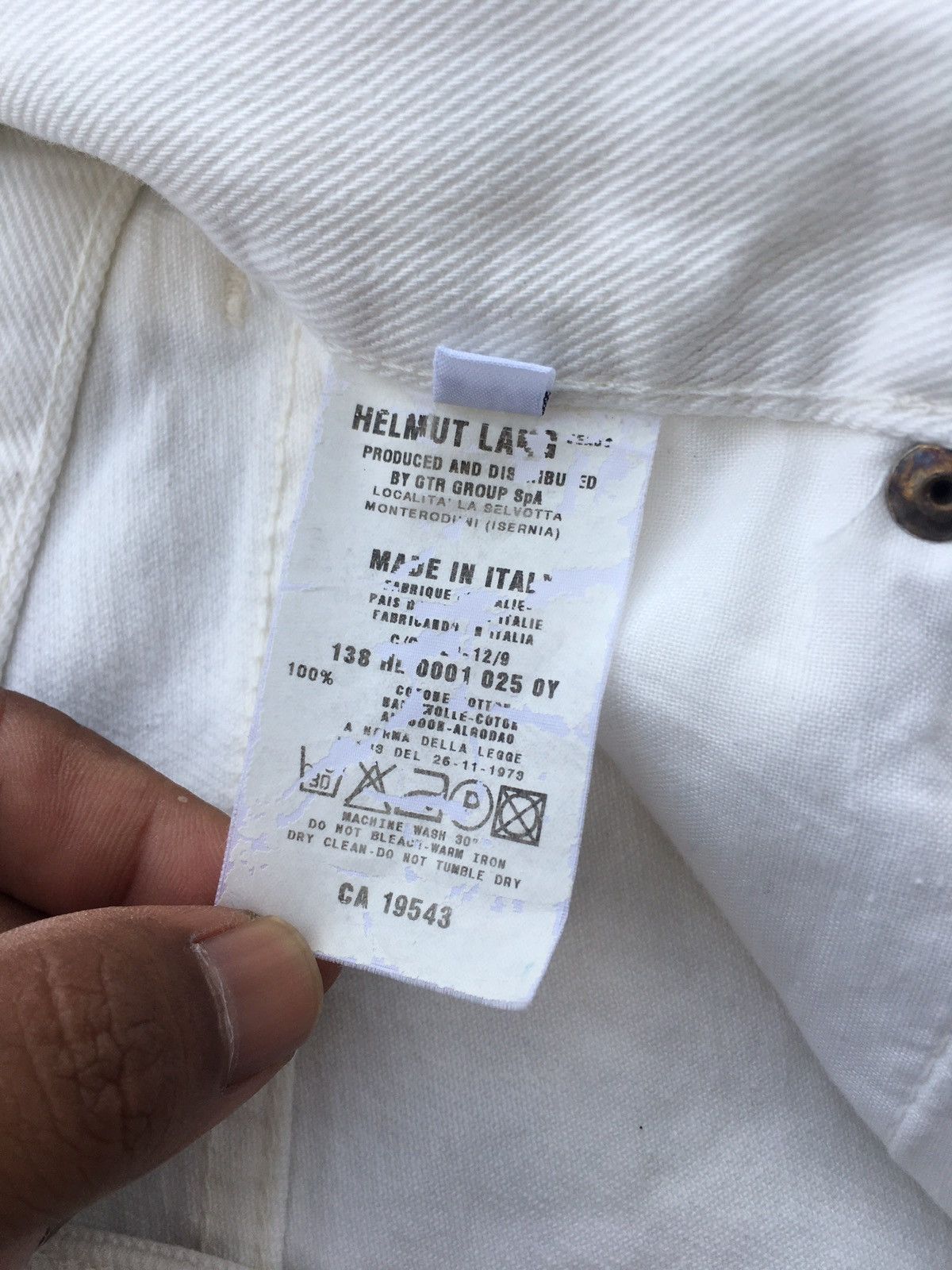 Helmut Lang Rare Vintage Helmut Lang White Denim/ Jeans Classic Cut Size US 28 / EU 44 - 12 Thumbnail
