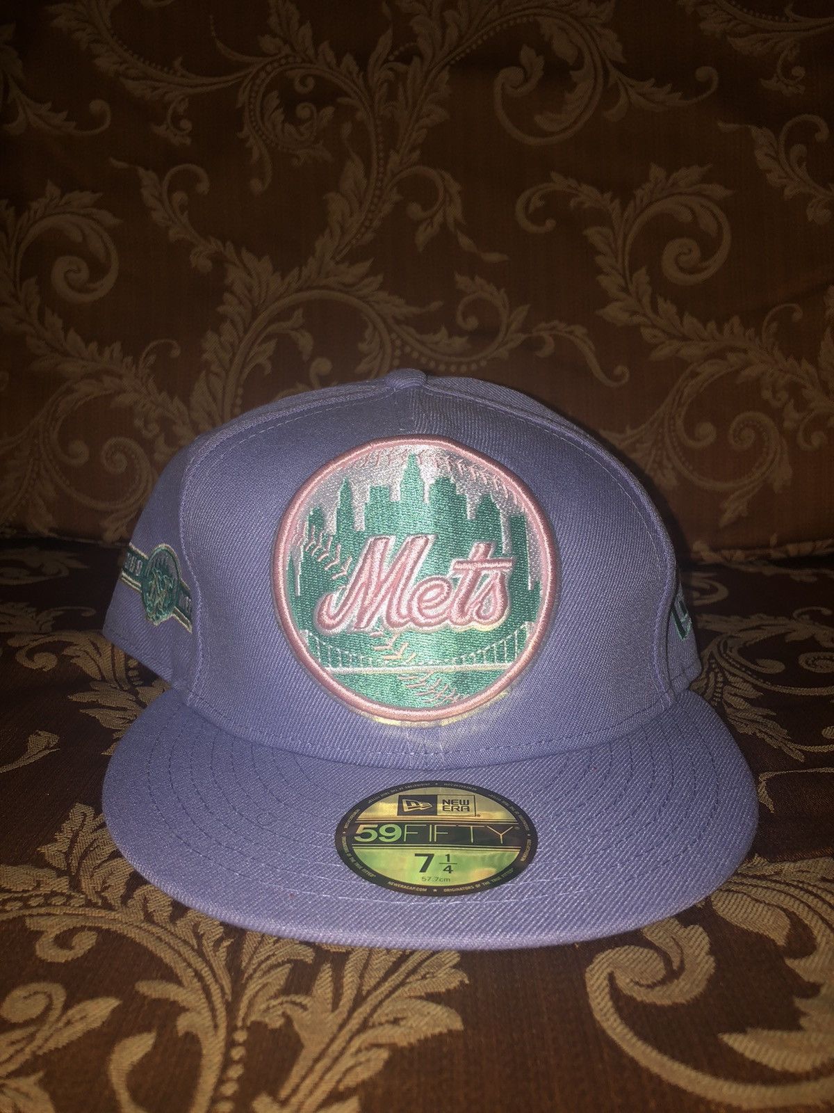 New Era New Era Lavender “Miami Nights” Mets Fitted Hat 7& 1/4 Size ONE SIZE - 7 Thumbnail