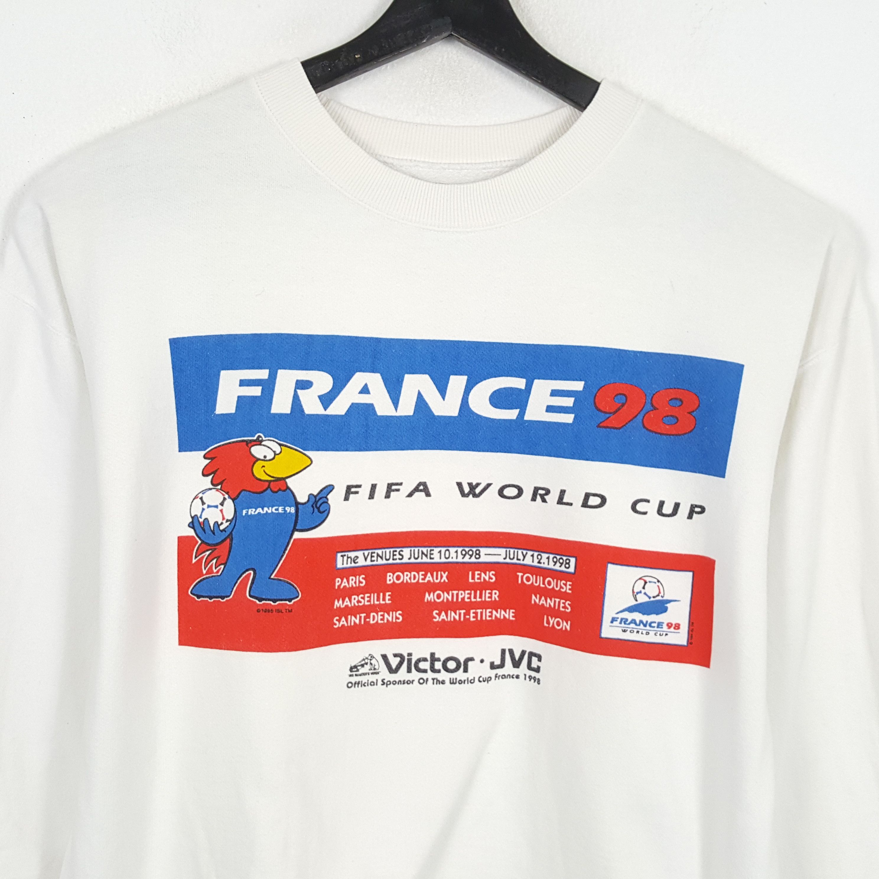 Vintage FIFA WORLD CUP FRANCE 1998 Vintage Sweatshirt Size US L / EU 52-54 / 3 - 2 Thumbnail